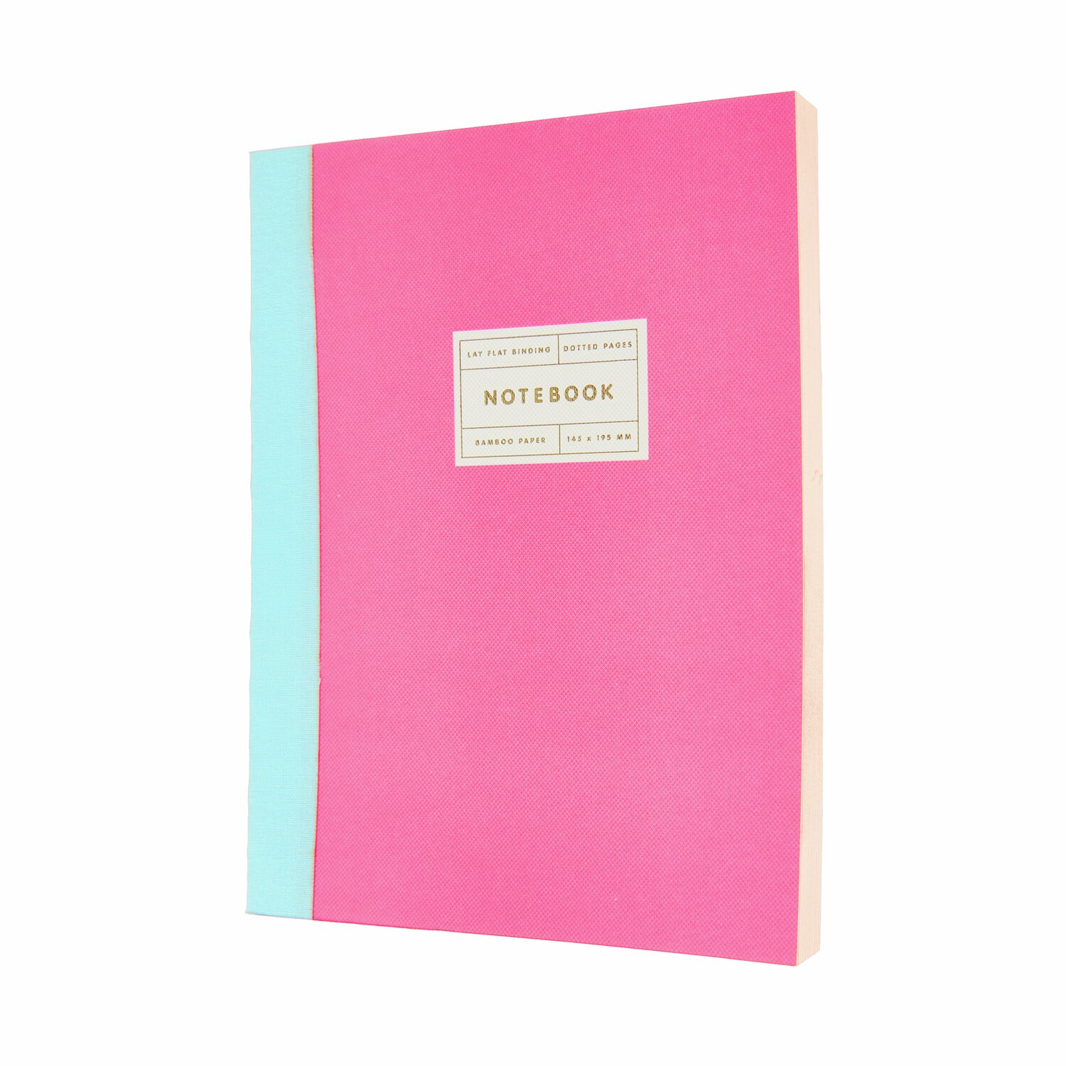Paper Poetry Notizbuch S in Neonpink mit Goldrand von Rico Design. Perfekt für kreative Notizen.