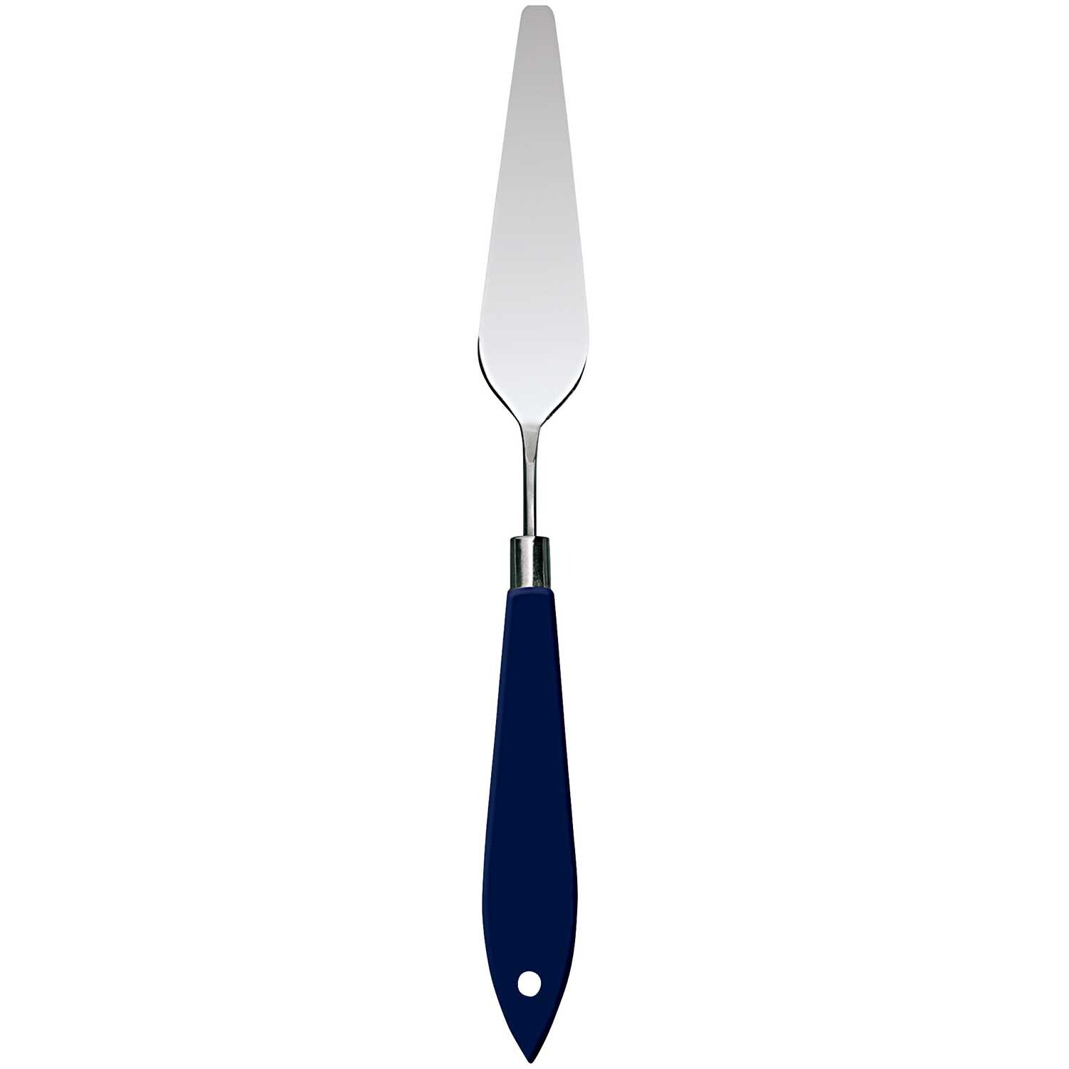 Spachtel blau Nr.14 von Rico Design mit ergonomischem Griff und schmaler Klinge für präzises Arbeiten.