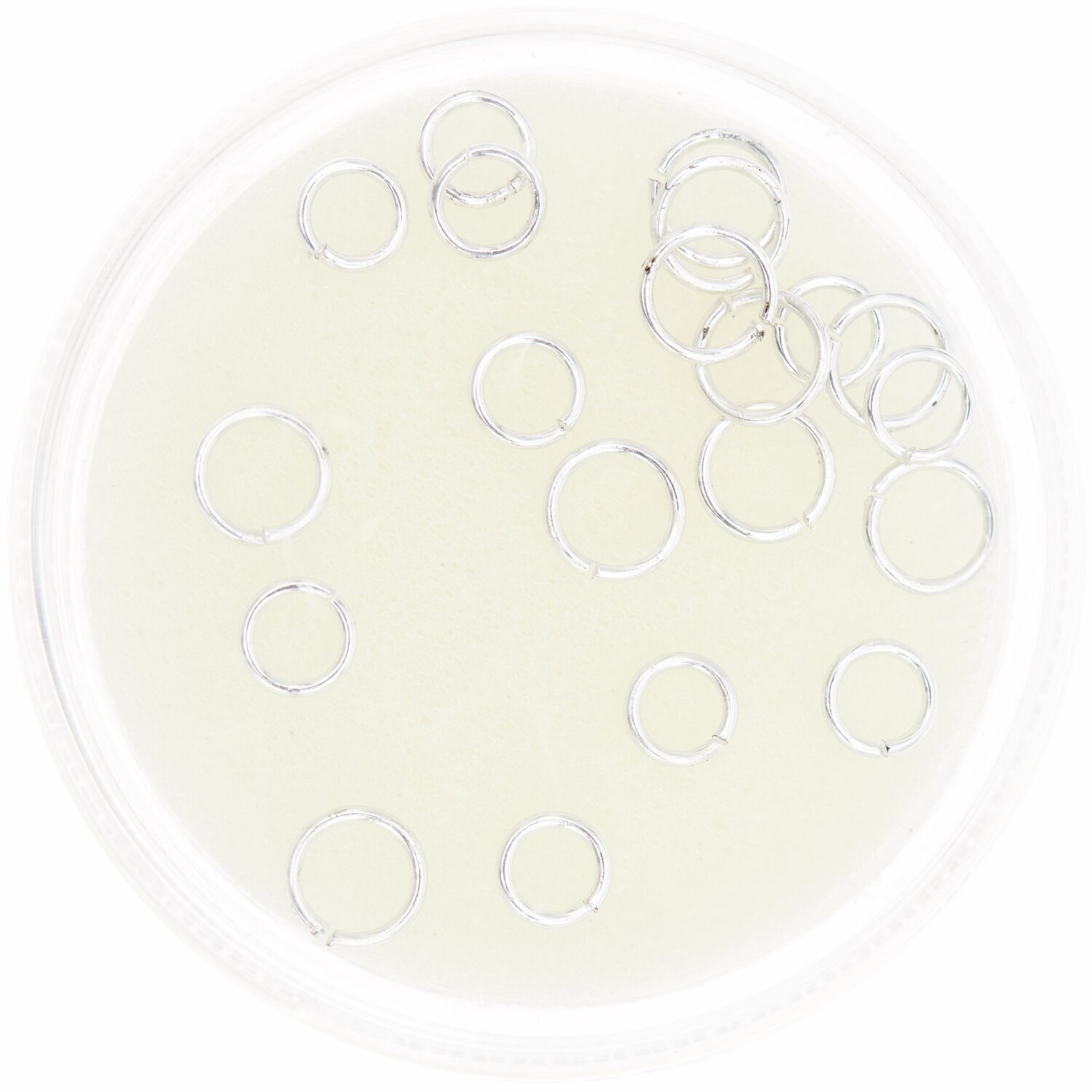 Ringe zum Verbinden silber 30 Stück von Rico Design