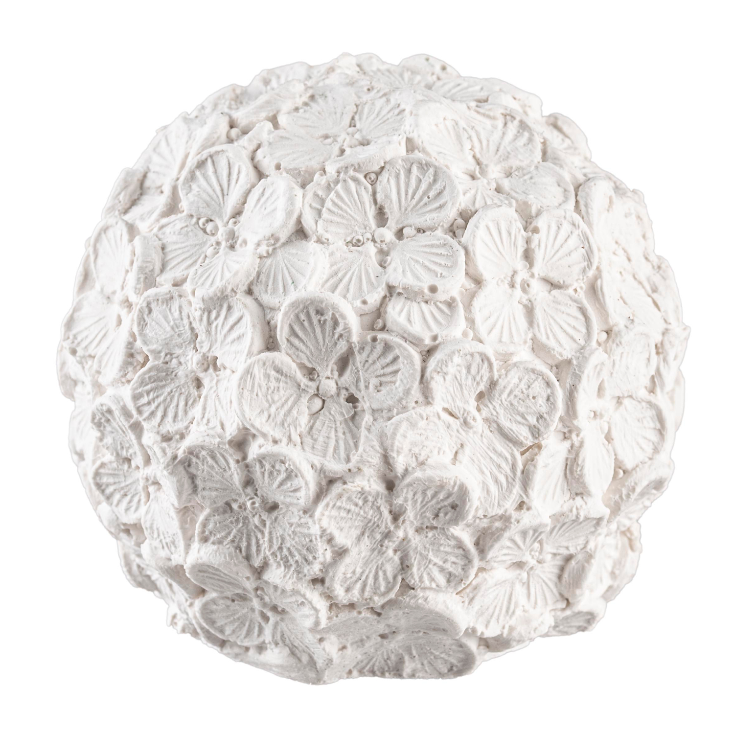 Abformsilikon von Glorex, 2x500g. Das Bild zeigt eine weiße, blumenförmige Silikonform. Ideal für kreative Projekte.