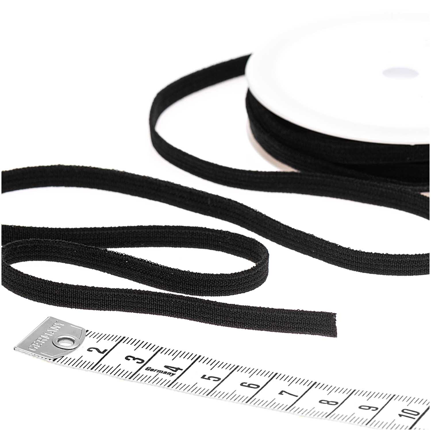 Gummiband schwarz 5mm von STUHR Bandfabrik