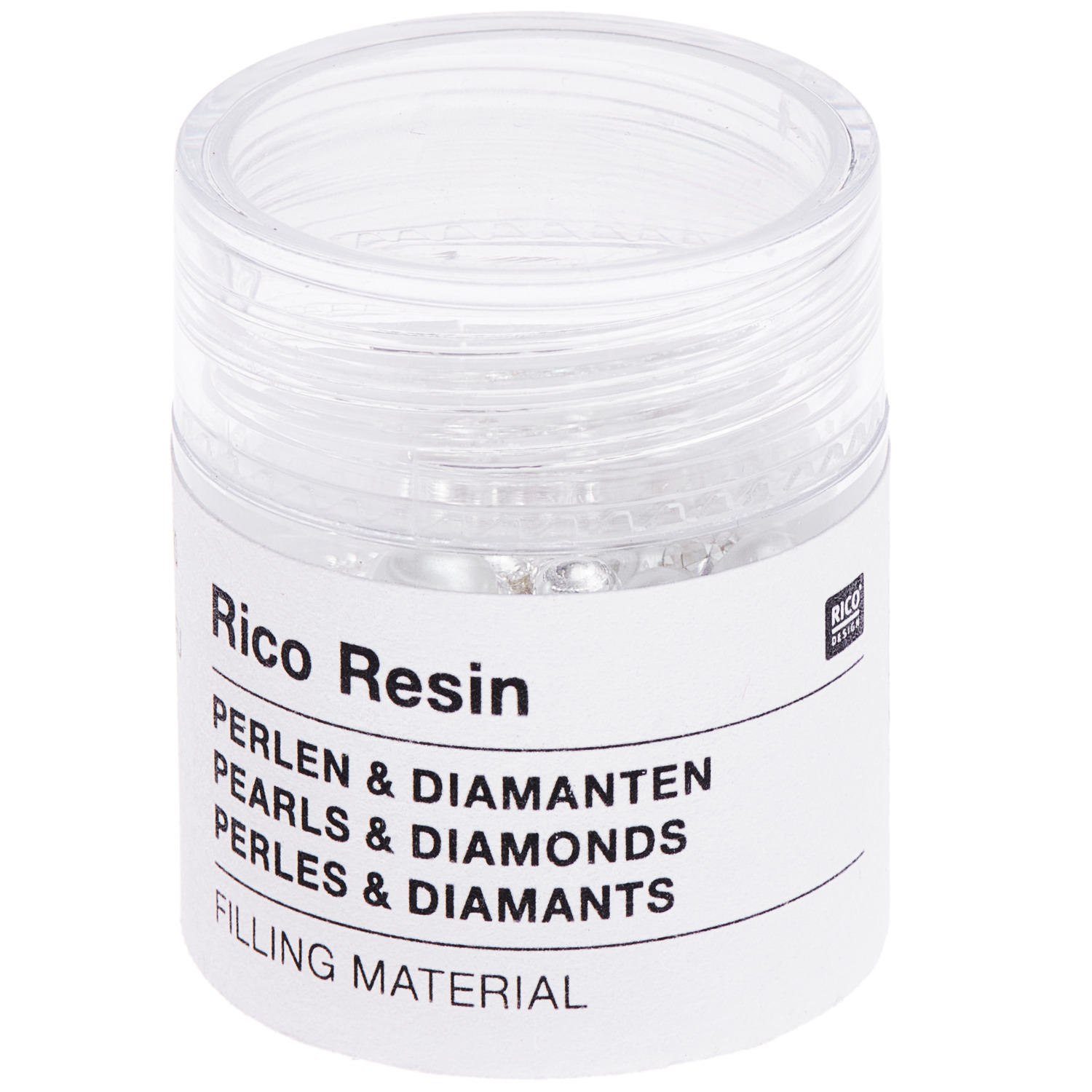 Füllmaterial für Resin Perlen, Diamanten, Kügelchen 13,5g Farbe Silber von Rico Design