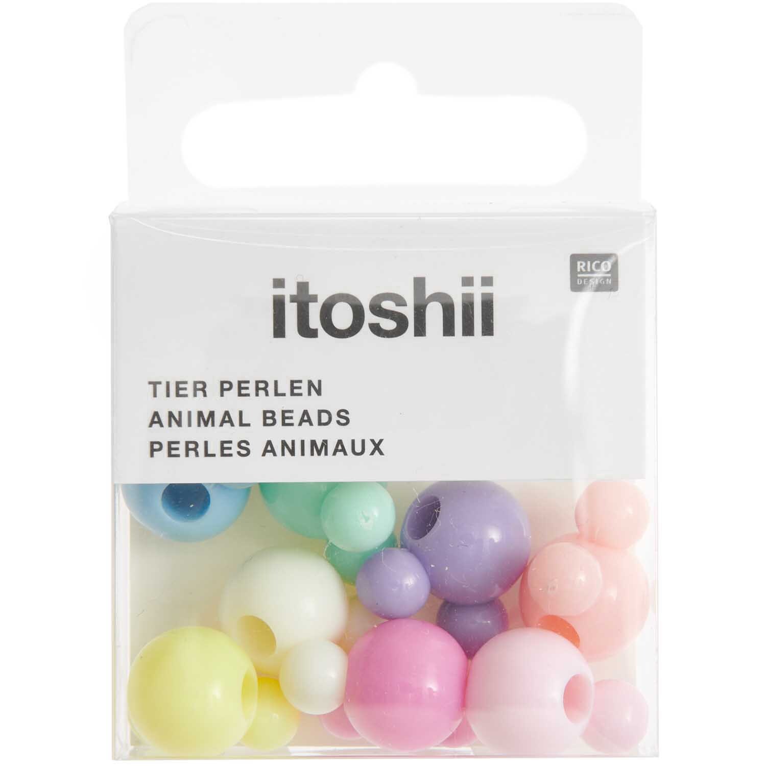 itoshii Teddy Perlen pastell 15mm 8 Stück von Rico Design