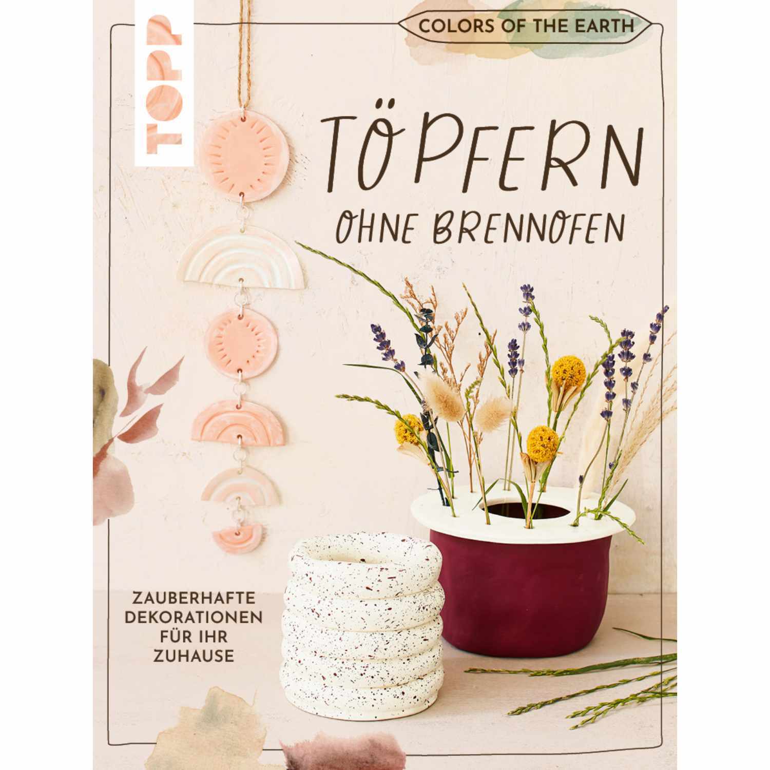 Töpfern ohne Brennofen: Kreative Dekorationen mit natürlichen Farben und Materialien gestalten.