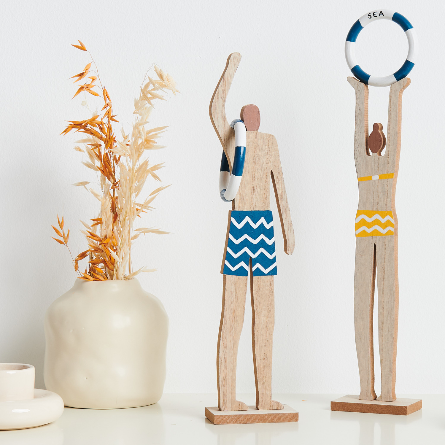 Holzaufsteller Urlauber 35x7x4cm von Rico Design