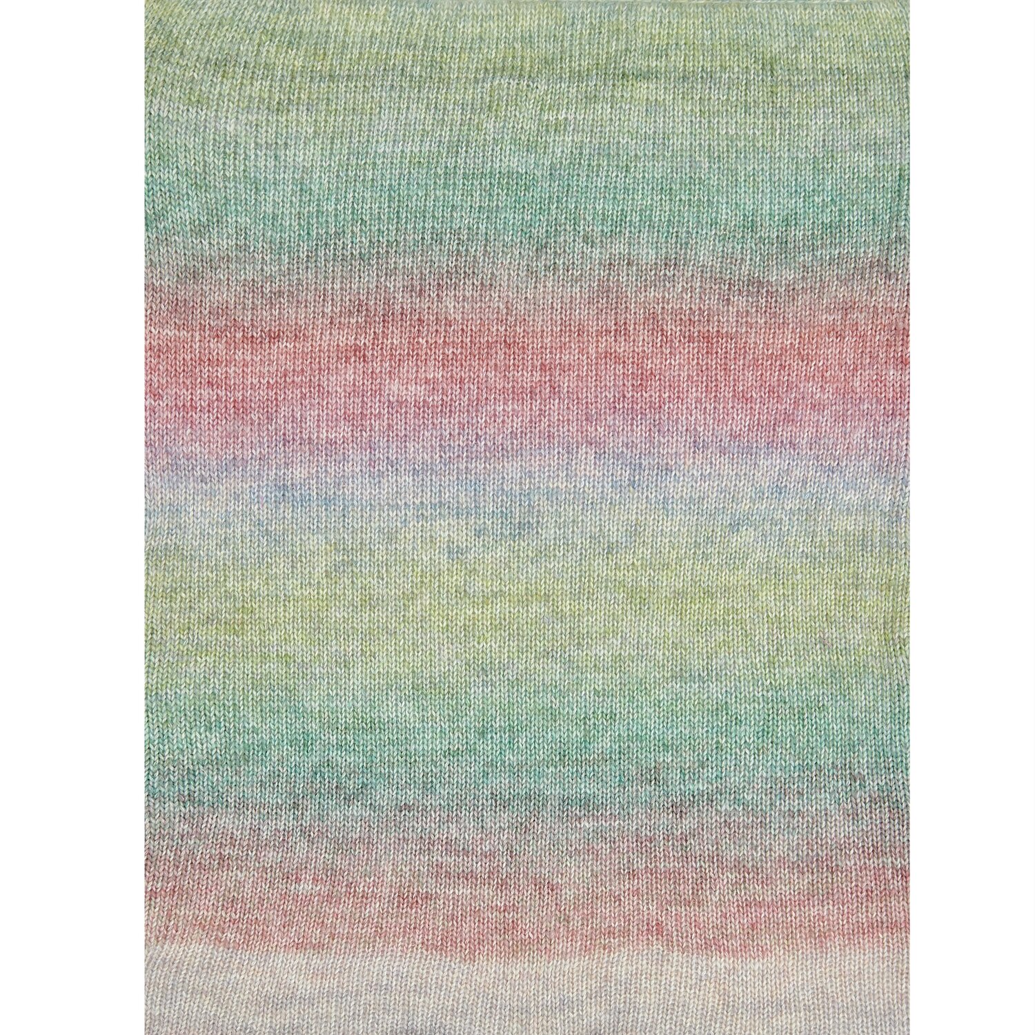 Creative Painted Power Cotton dk: Weiches Garn in sanften Regenbogenfarben, ideal für Strickprojekte.