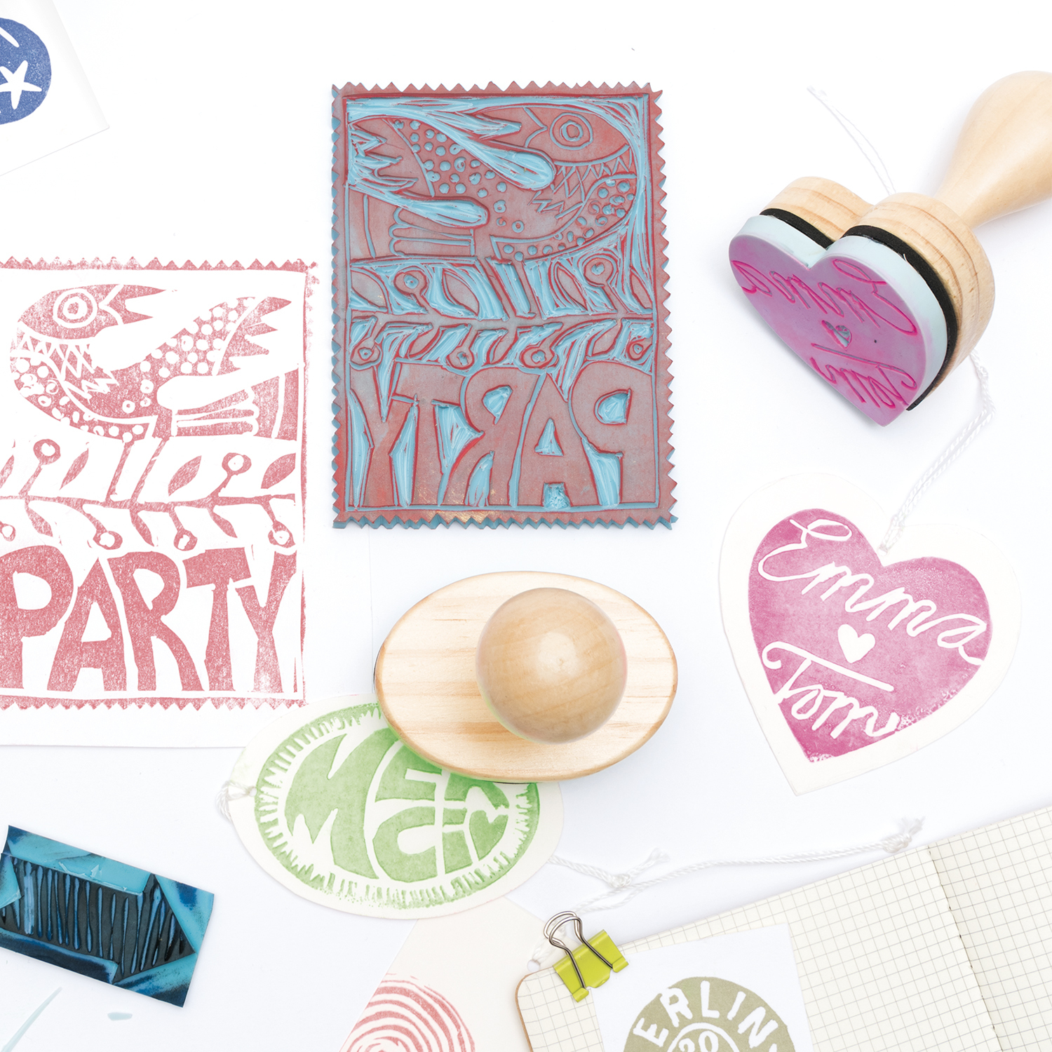 Bastelanleitung Stempel selber machen von idee. Creativmarkt 