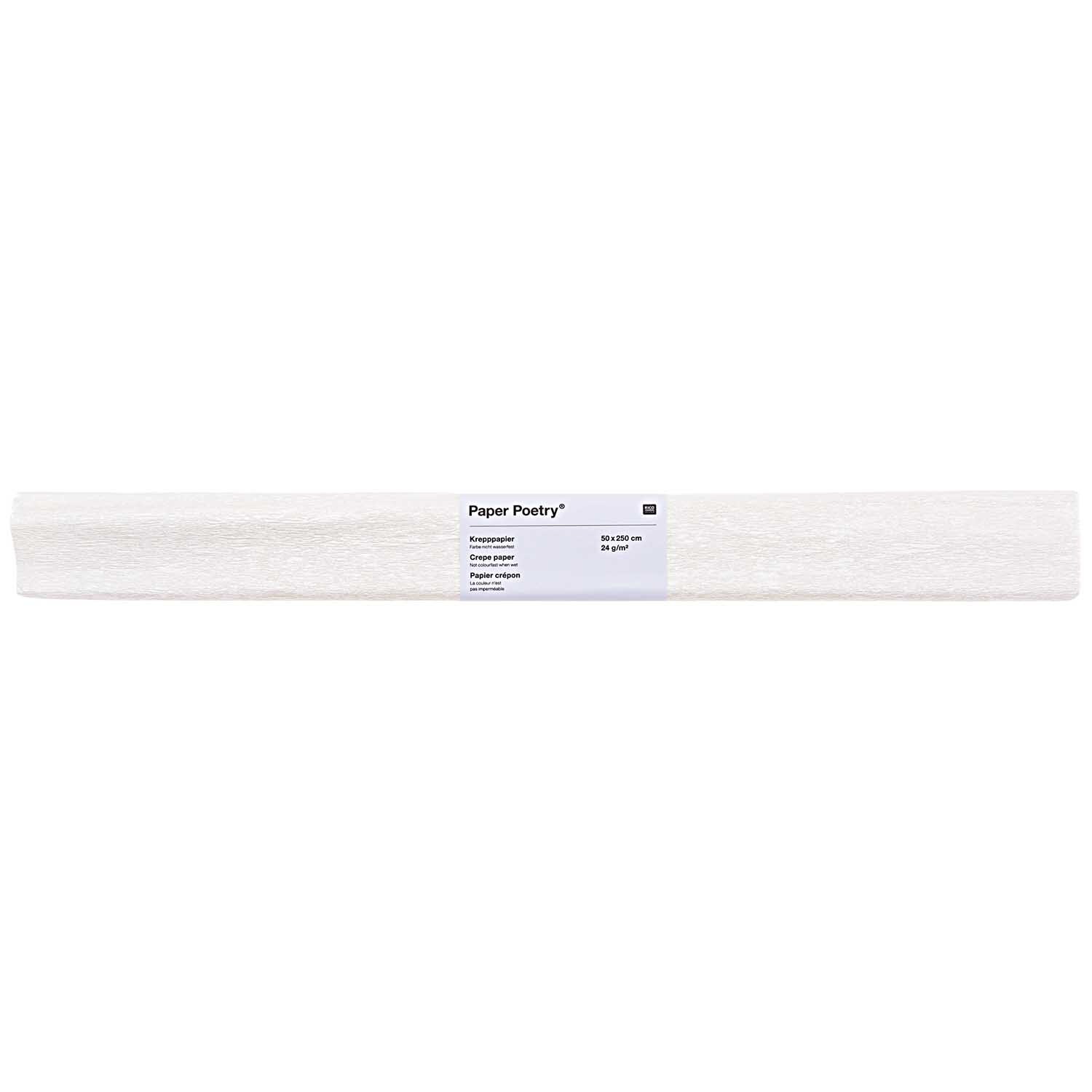 Paper Poetry Krepp-Papier 50x250cm Farbe Perlmutt von Rico Design
