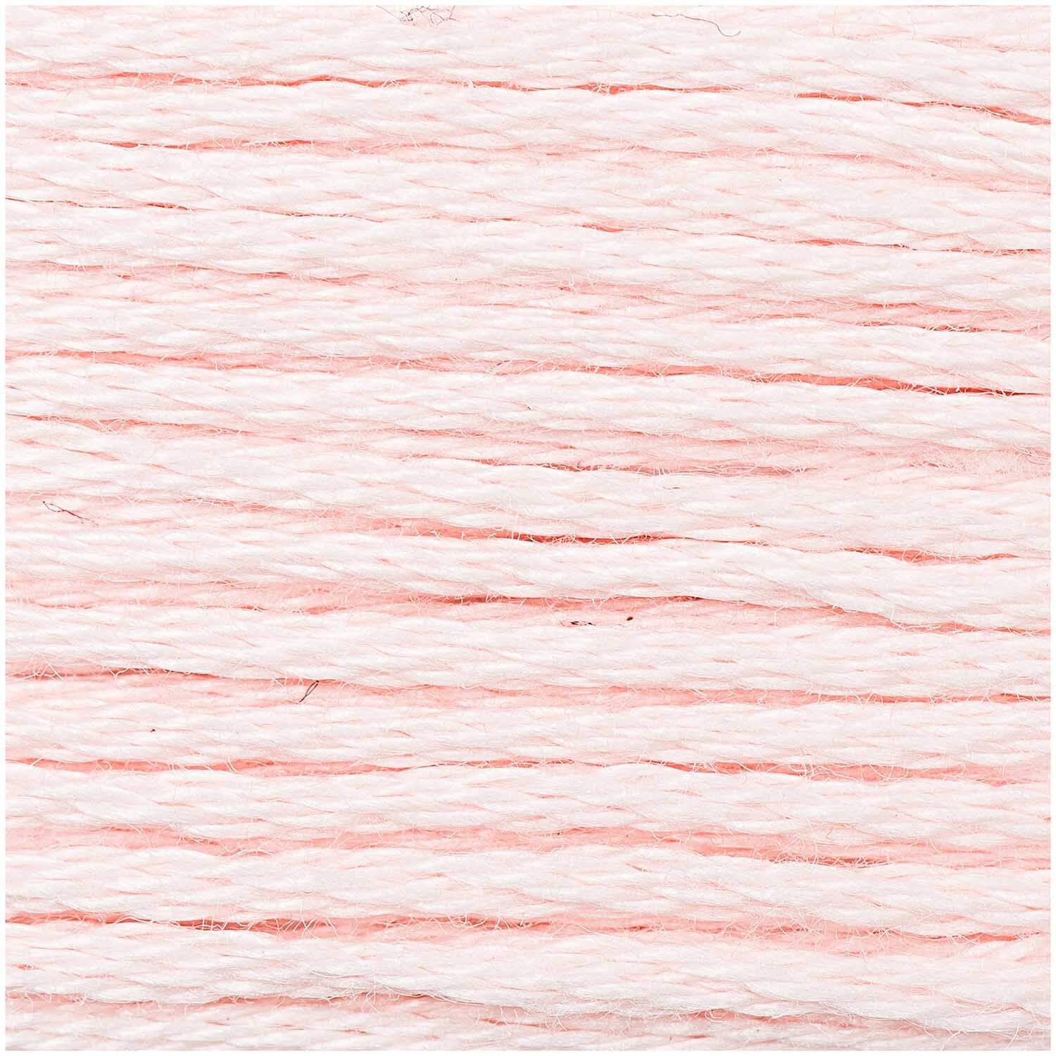 Sticktwist 8m von Rico Design in zartem Rosa, ideal für Stickprojekte und Handarbeiten.