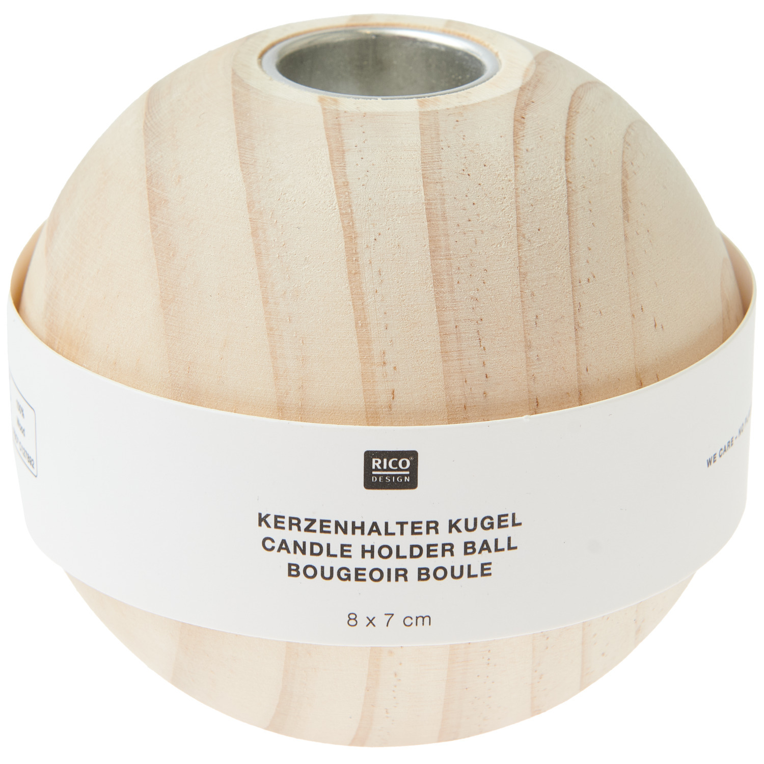 Kerzenhalter Kugel  8x7cm von Rico Design