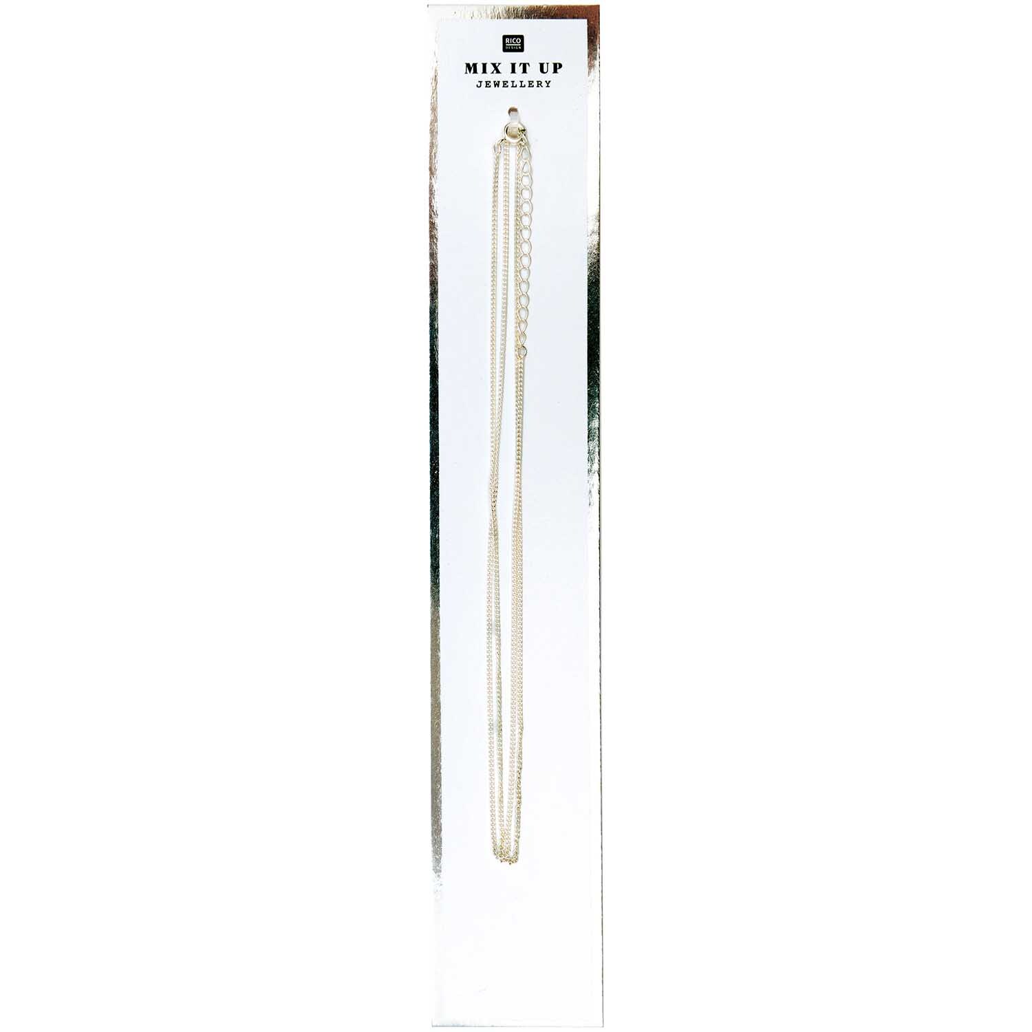 Mix it Up - Jewellery Gliederkette silber 65cm von Rico Design