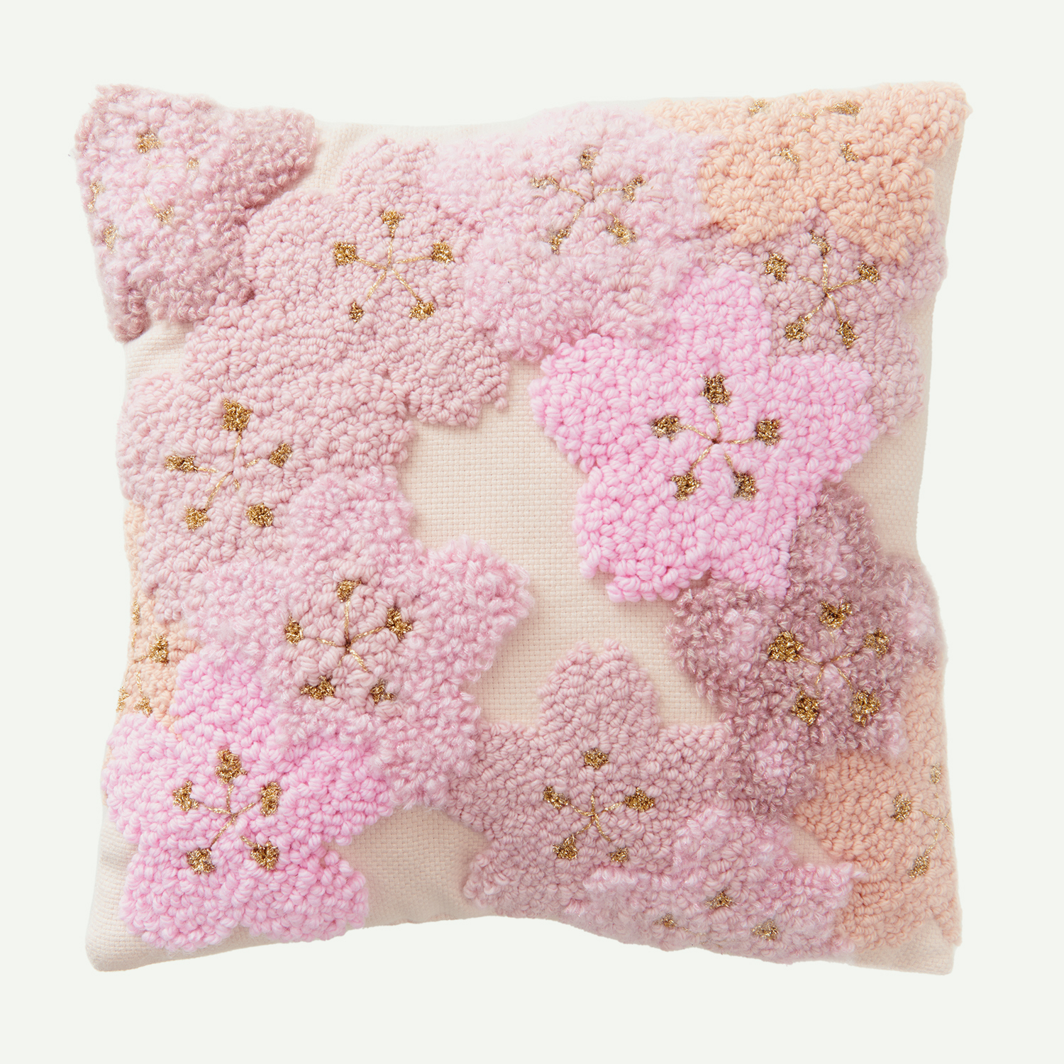Anleitung Kissen mit Kirschblüten punchen von Rico Design