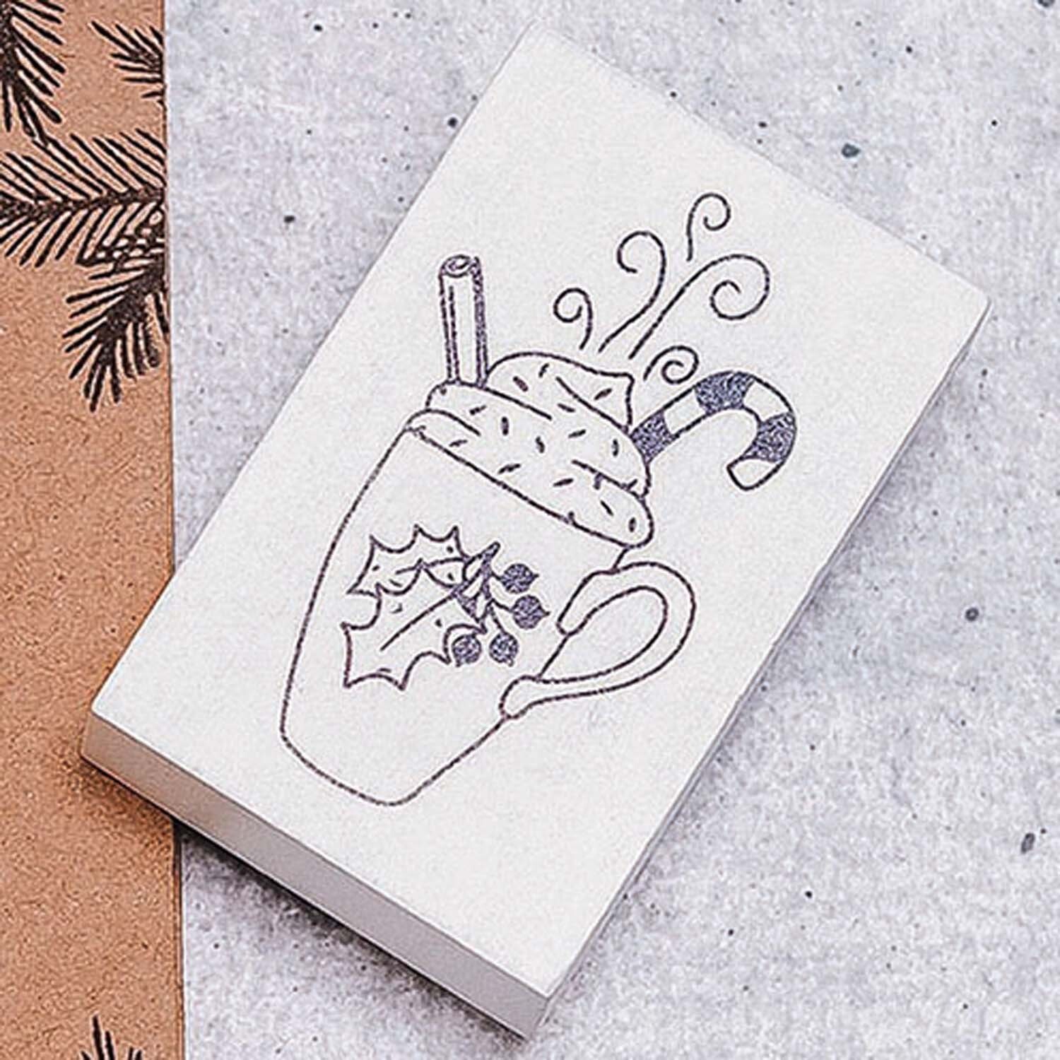 Stempel Weihnachtsbecher weiß 35x55mm von COLOP Arts & Crafts