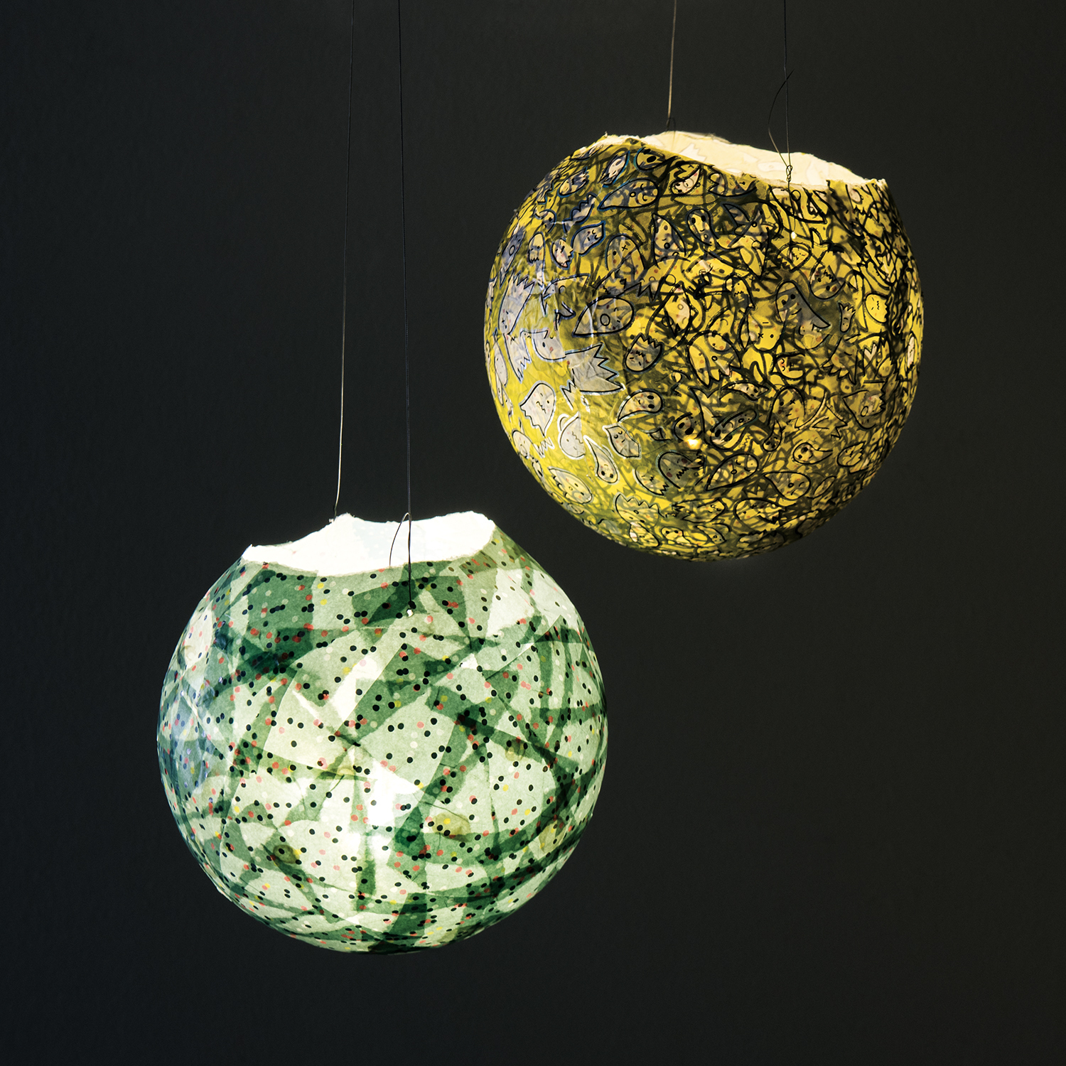 Bastelanleitung Lampion aus Luftballon von idee. Creativmarkt 