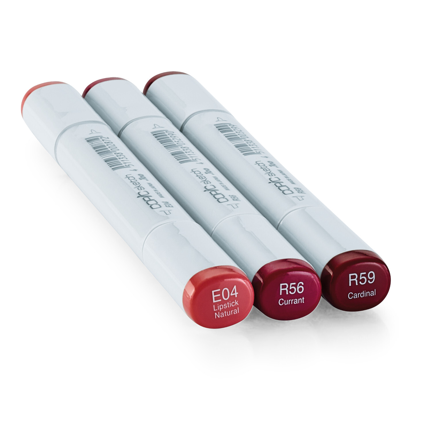 Sketch Set Color Fusion 3 3 Stück: Drei Copic Marker in Rot- und Rosatönen, ideal für kreative Projekte.