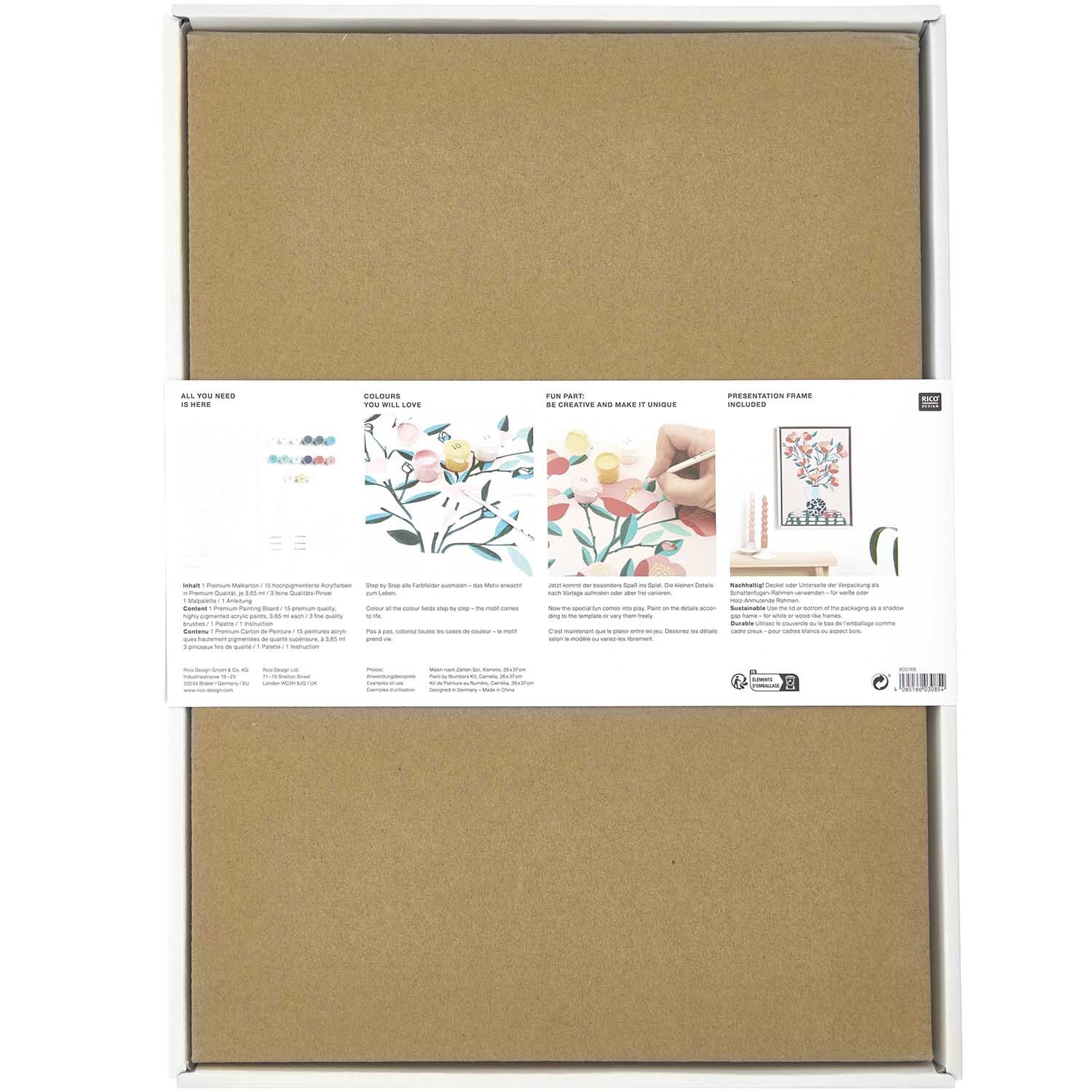 Rico Design Malen nach Zahlen Kamelie 26x37cm von Rico Design