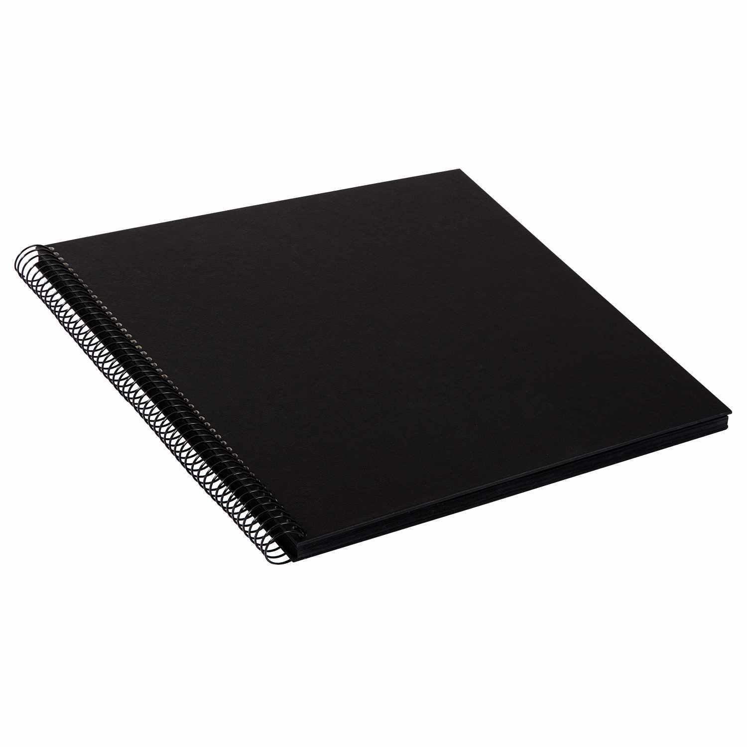 Spiralalbum 30x35cm Leinen 40 schwarze Seiten Farbe Schwarz von Goldbuch Georg Brückner 