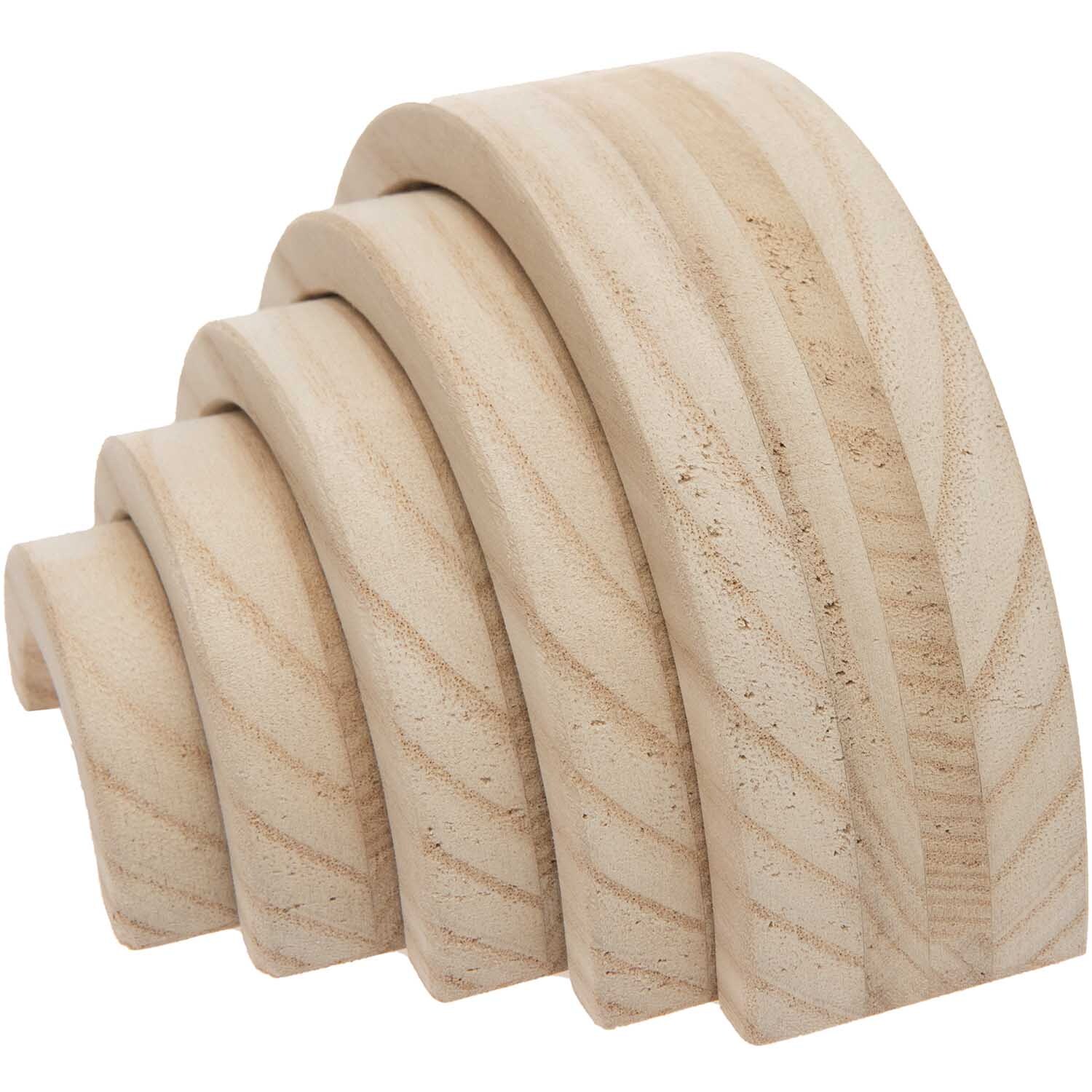 Holz-Regenbogen 18x9x5cm 5-teilig von Rico Design