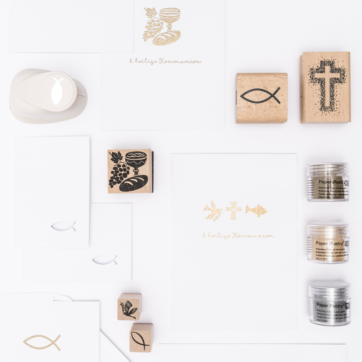 Bastelanleitung Karten für Konfirmation und Kommunion von idee. Creativmarkt 