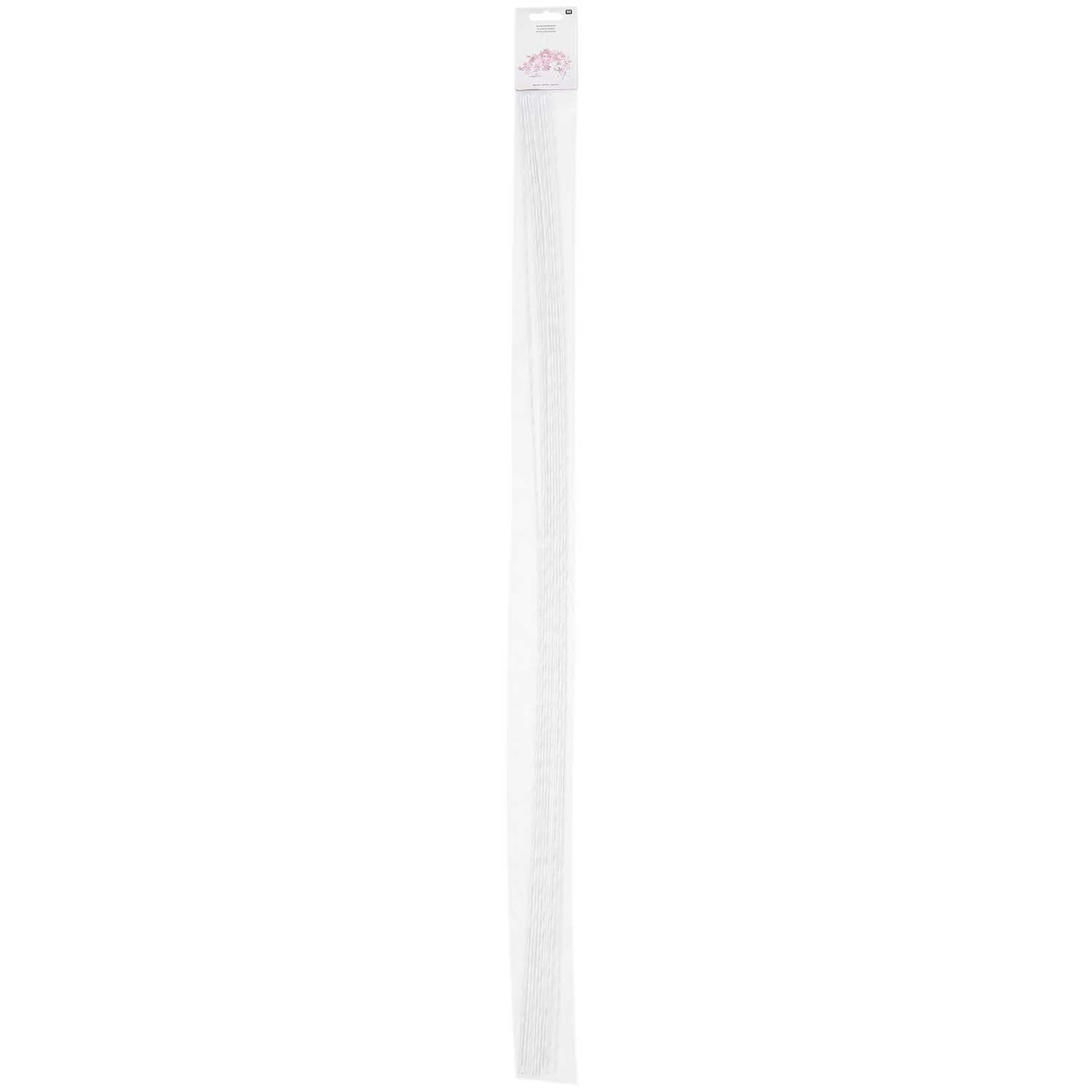 Papierdraht 1,8mm 1m 10 Stück von Rico Design in Weiß, ideal für kreative Bastelprojekte.