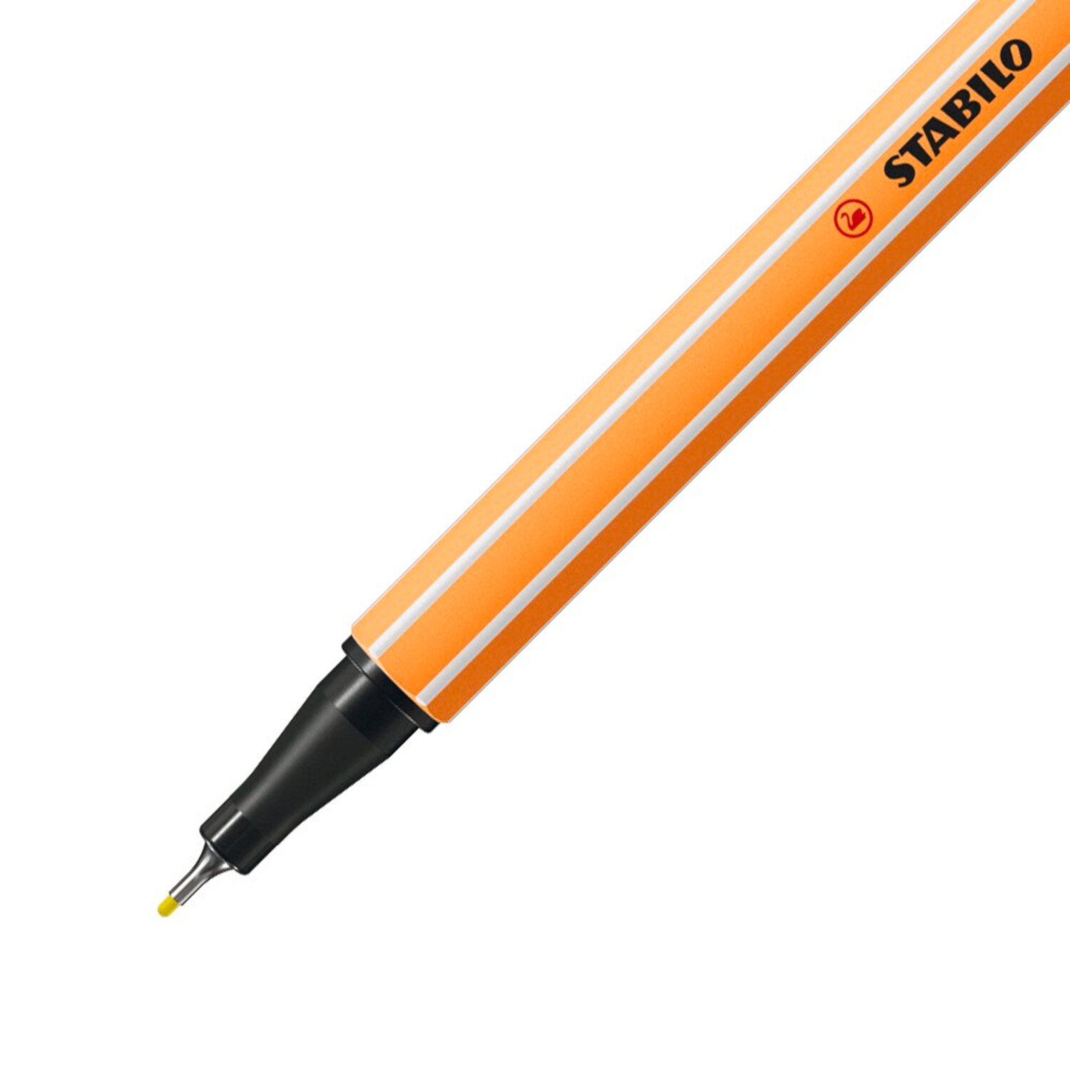 Point 88 Fineliner Neon im Etui 6 Farben, STABILO, orange Stiftspitze, ideal zum Schreiben und Zeichnen.