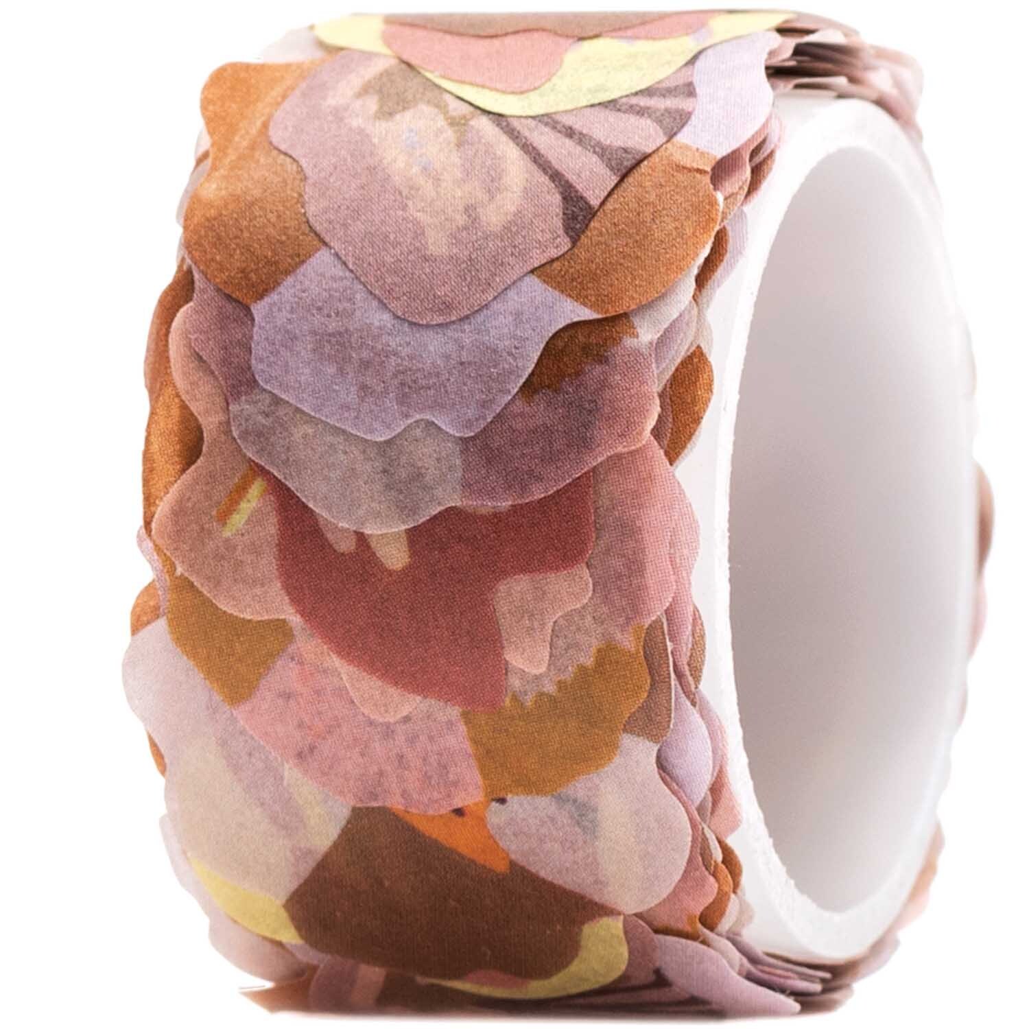 Washi Sticker Blumen 200 Stück von Rico Design: Florale Sticker in sanften Pastelltönen auf Rolle. Ideal für kreative Projekte und Dekorationen.