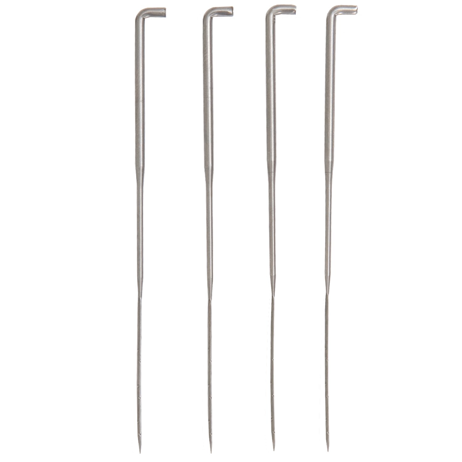 Filz-Nadeln grob 4 Stück, Rico Design, gerade Metallnadeln mit Hakenkopf, ideal zum Trockenfilzen von Wolle und präzisen Nadel-Filzarbeiten