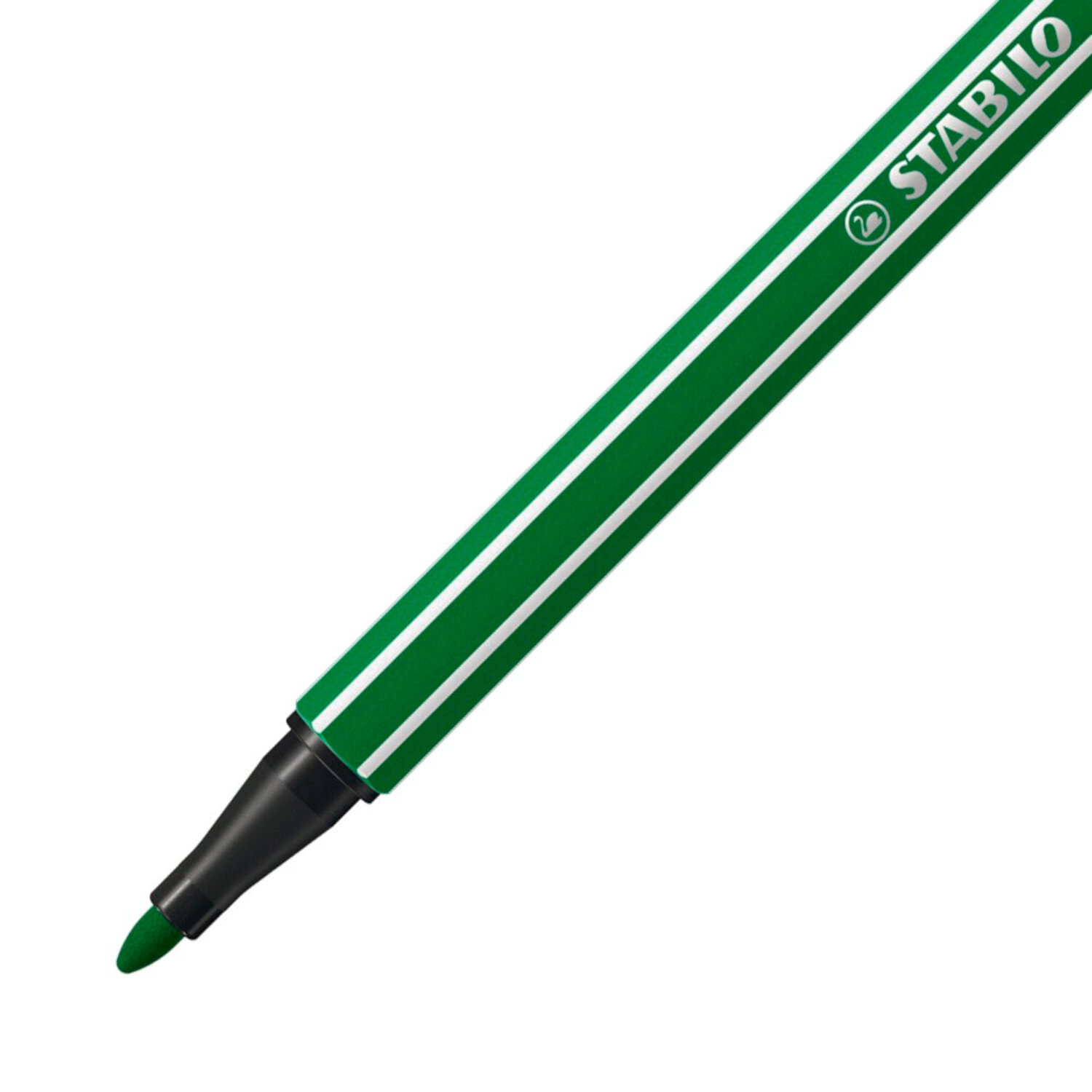 Pen 68 im Kunststoffetui 20 Farben, grüner Filzstift von STABILO mit feiner Spitze für präzises Zeichnen und Schreiben.