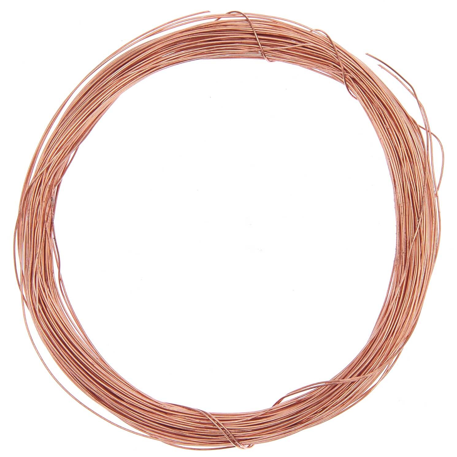 Kupferdraht von preissler, aufgerollt in einem Kreis. Ideal für Handwerks- und Elektroprojekte.