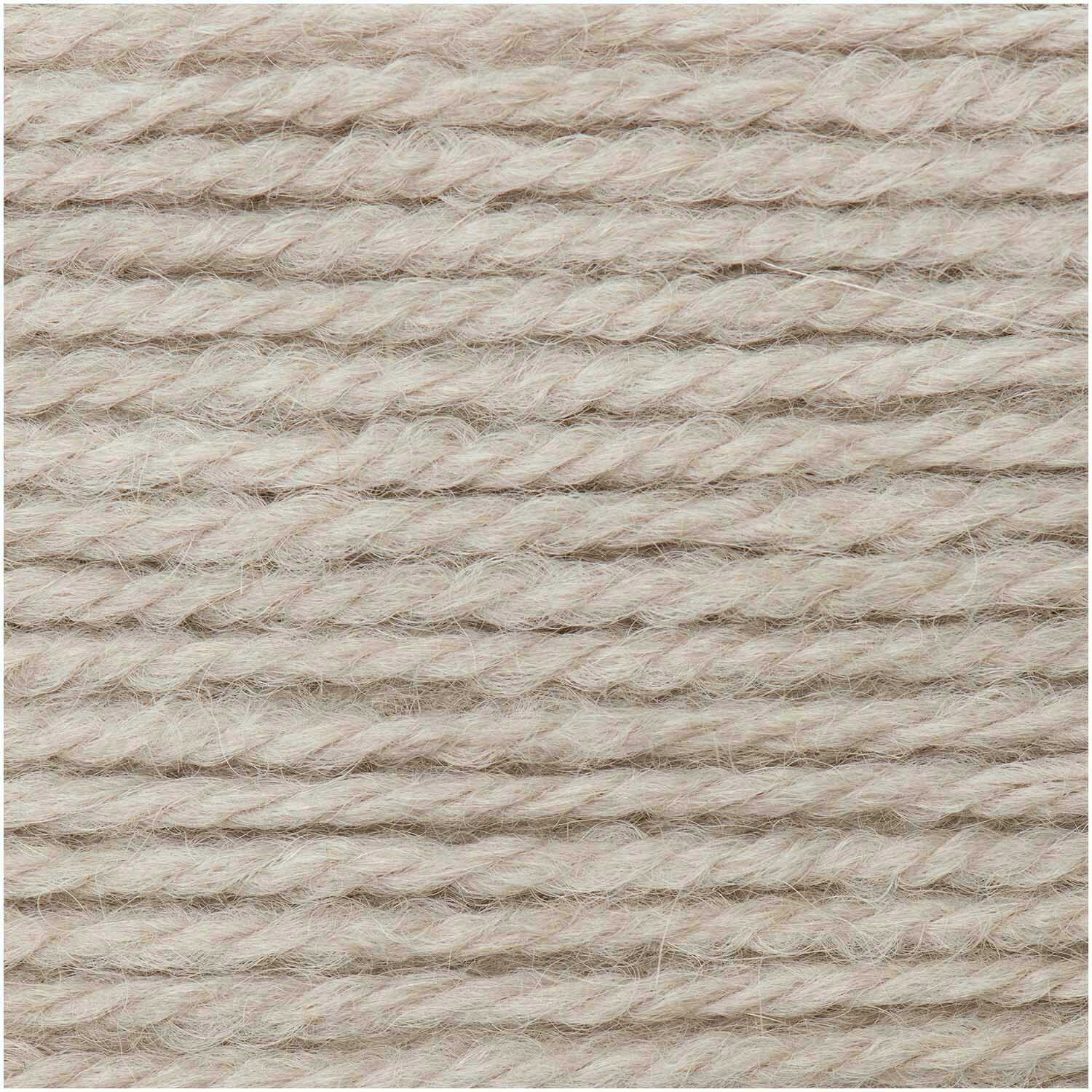 Essentials Alpaca Twist Chunky, weiches Garn in Silbergrau, ideal für Strickprojekte, 50g 65m.
