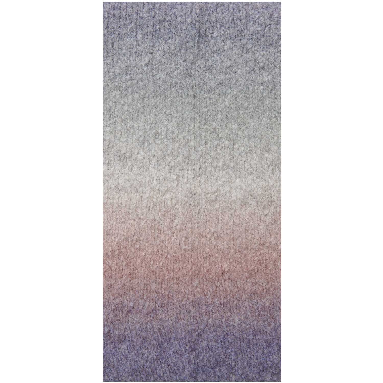Fashion Alpaca Superfine Heavens: Weiches Garn in sanften Farbverläufen von Grau zu Rosa, ideal für Strickprojekte. Marke: Rico Design.