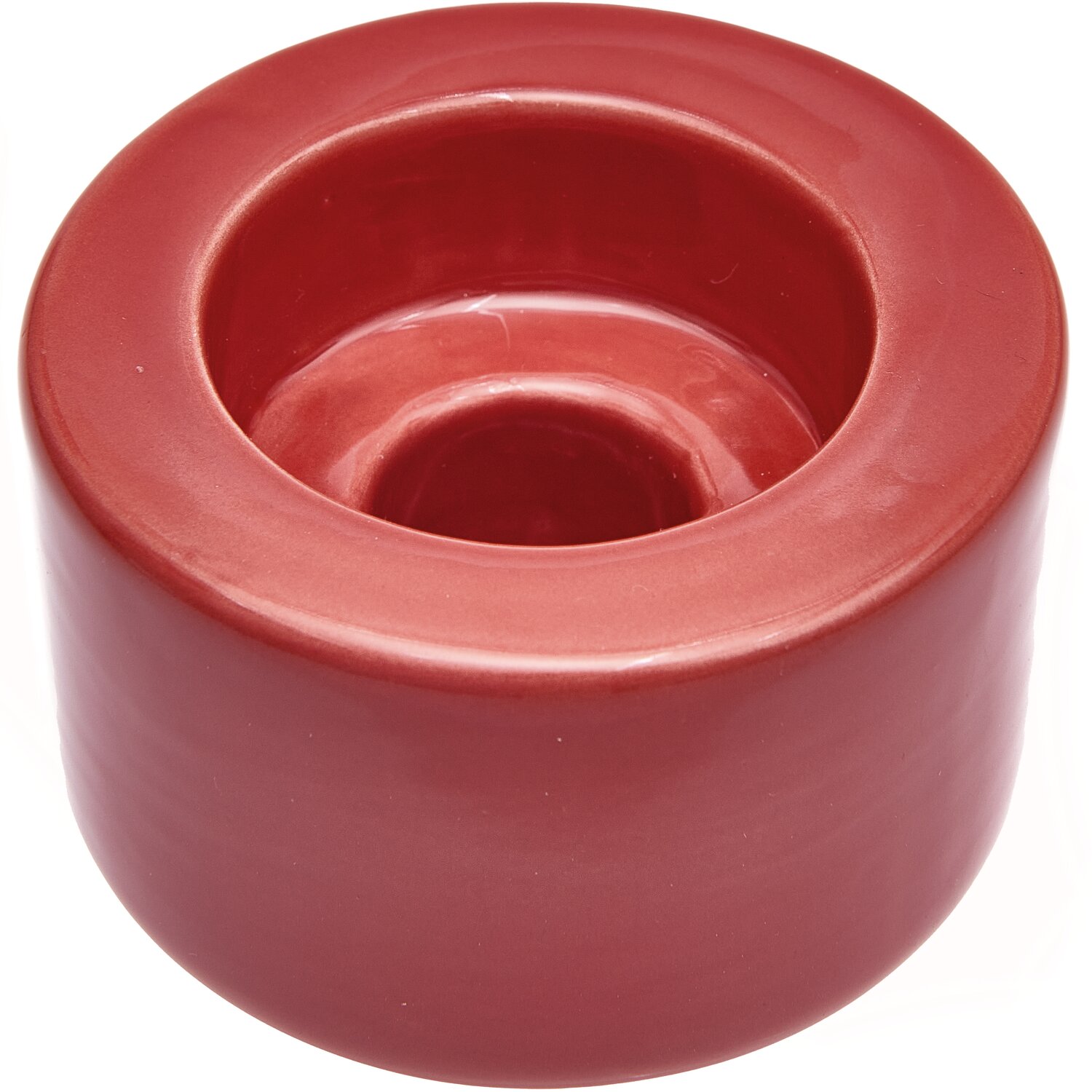 Keramikkerzenhalter multifunktional 7,5x6cm Farbe Rot von Rico Design