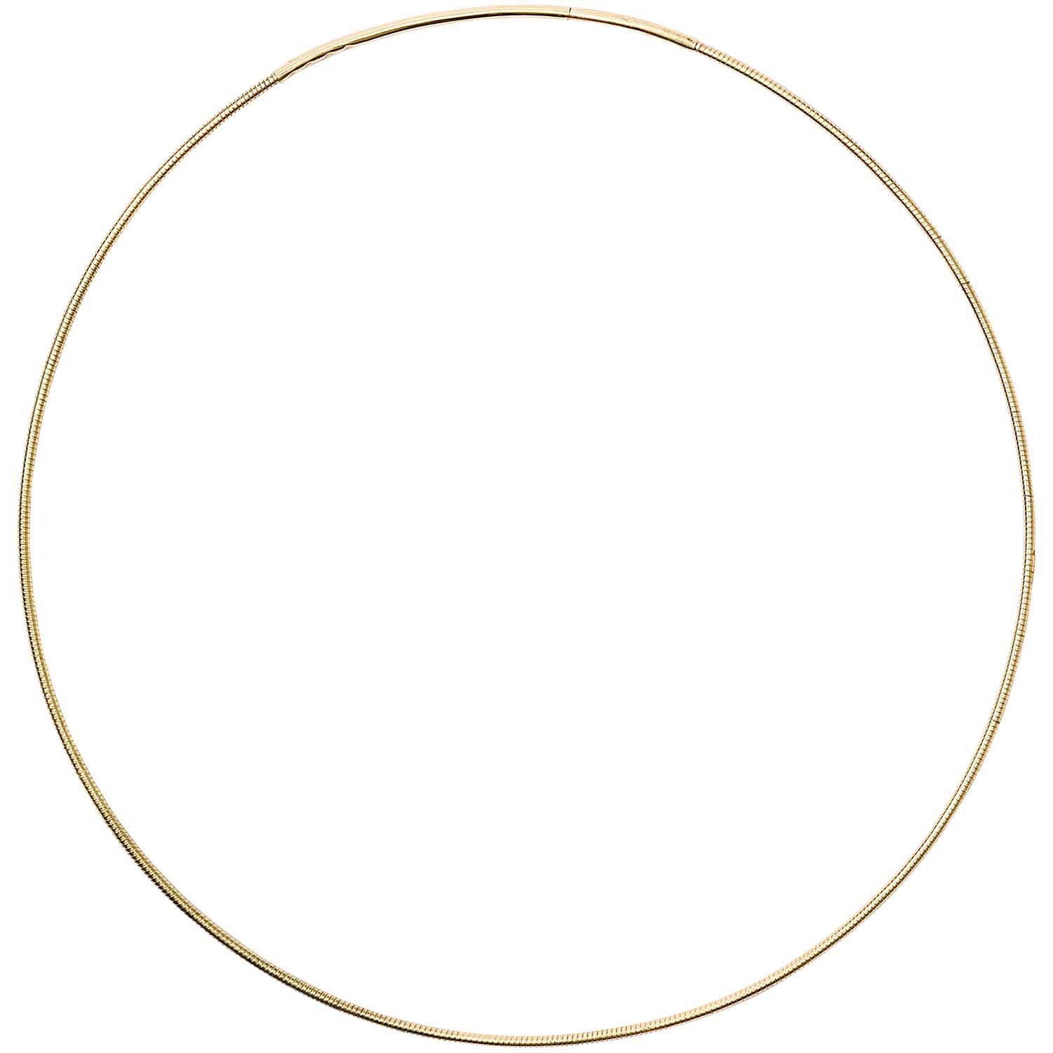 Collier mit Steckverschluss, 14,5 cm, von Rico Design. Elegantes, schlichtes Design in Gold.