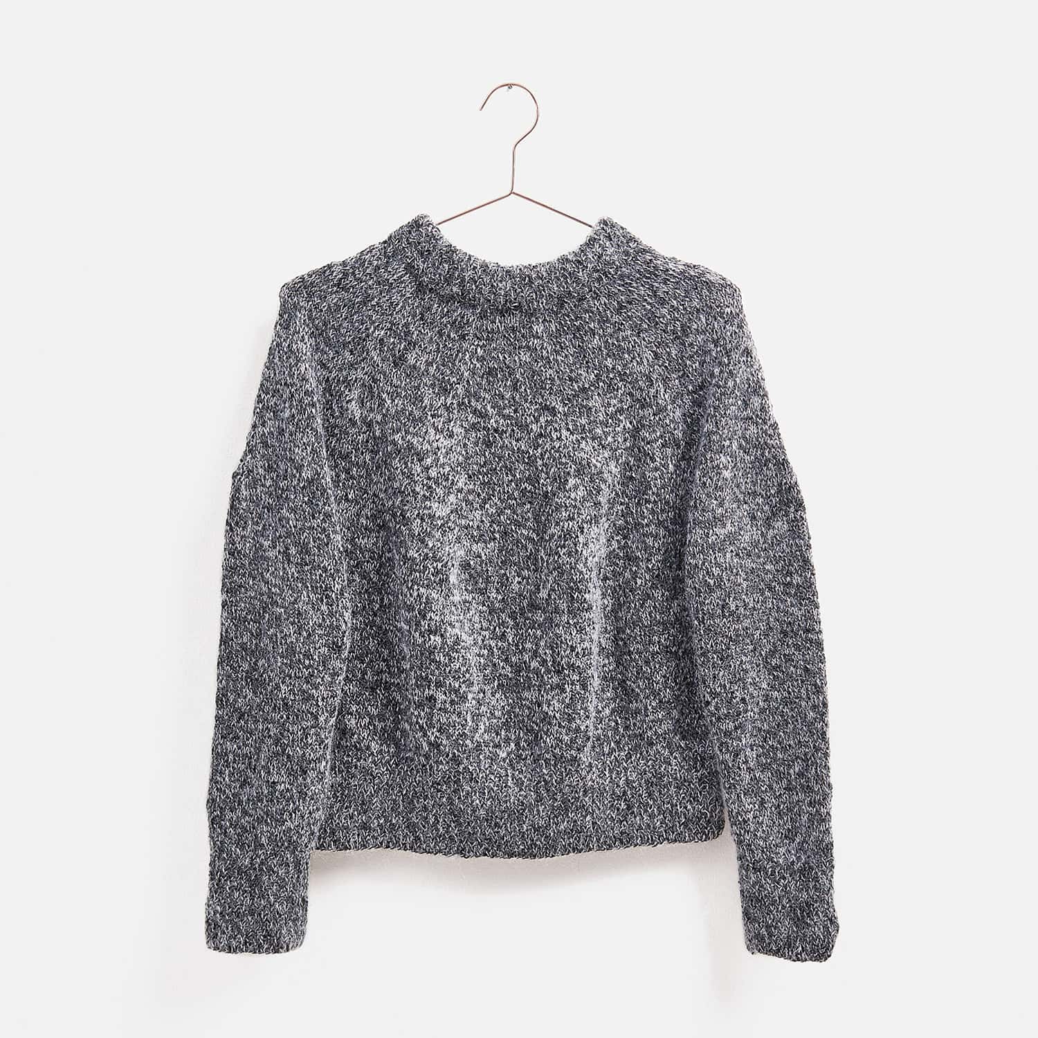 Gestrickter Pullover: Modell 09 aus dem Heft Top Down Knitting Special 2