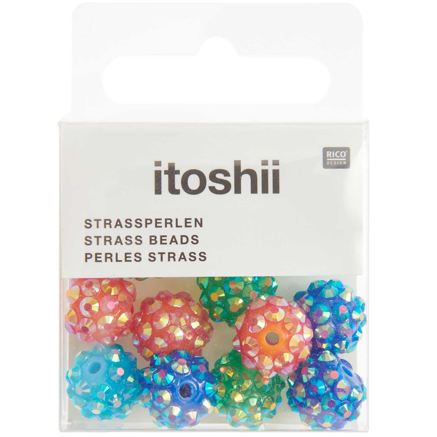 itoshii Strassperlen classic Mix 11mm 12 Stück von Rico Design
