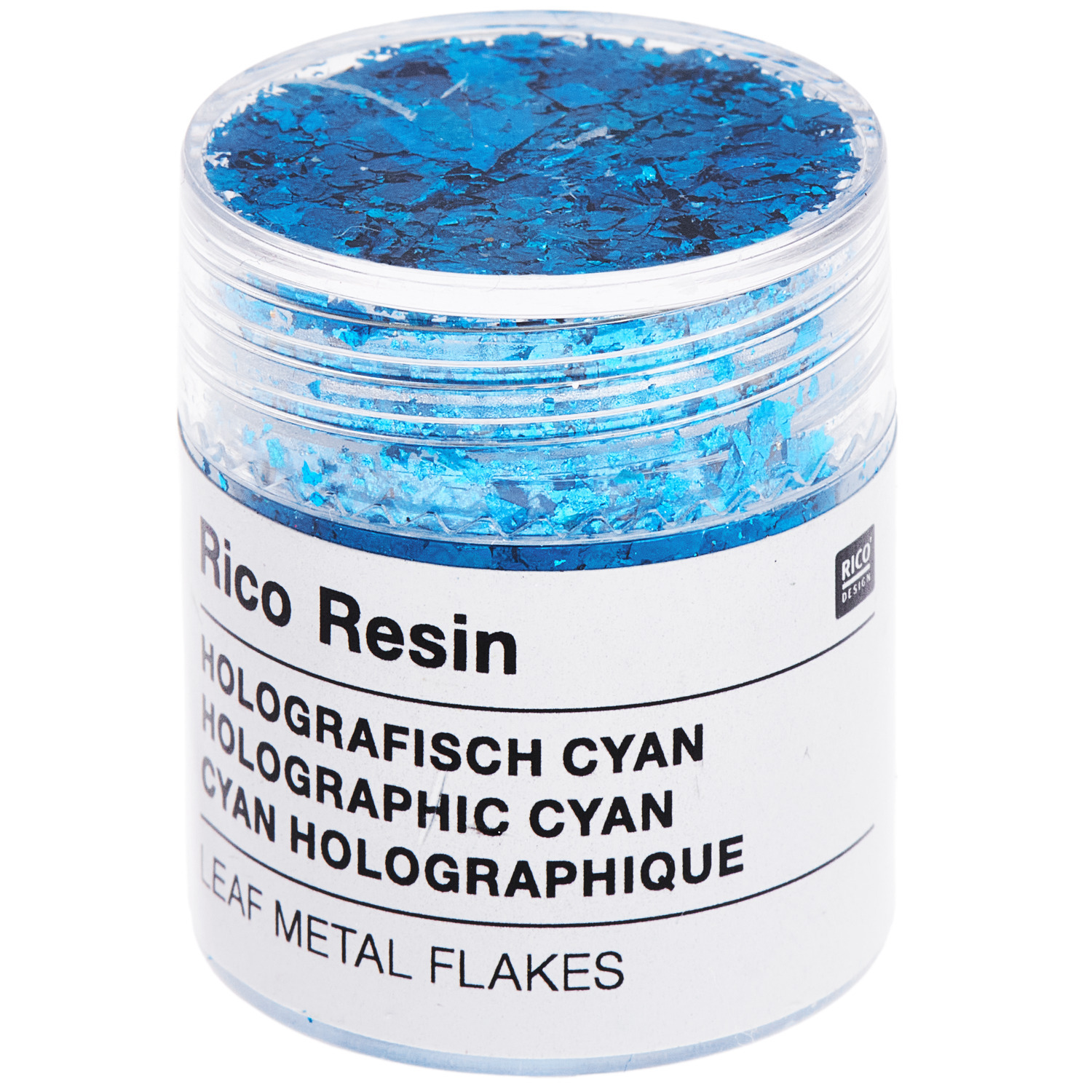 Blattmetall für Resin 5ml Farbe Holografisch Cyan von Rico Design