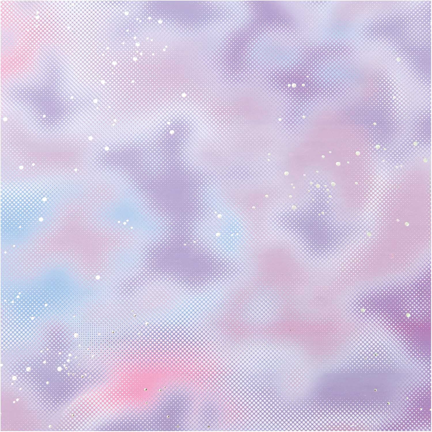 Paper Poetry Geschenkpapier Blurry Blue mit verschwommenem Muster in Pastelltönen von Rico Design.