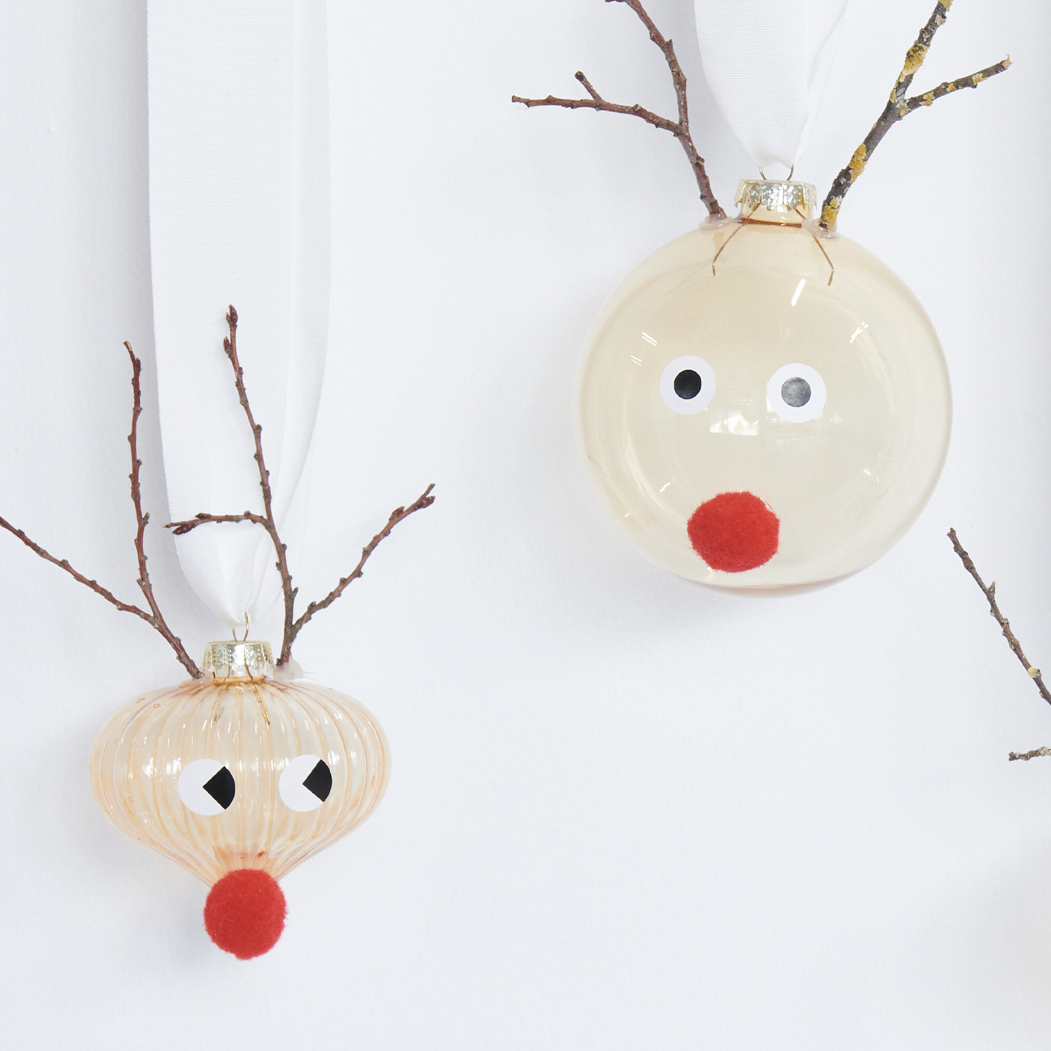Bastelanleitung Christbaumkugeln im Scandi-Style von Rico Design