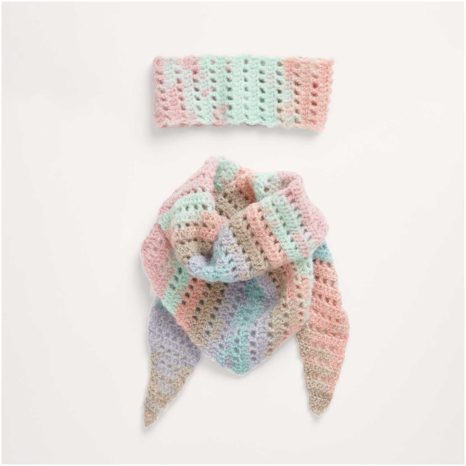 Gestricktes Stirnband und Tuch: Modell 02 aus dem Heft Rico Kids 12