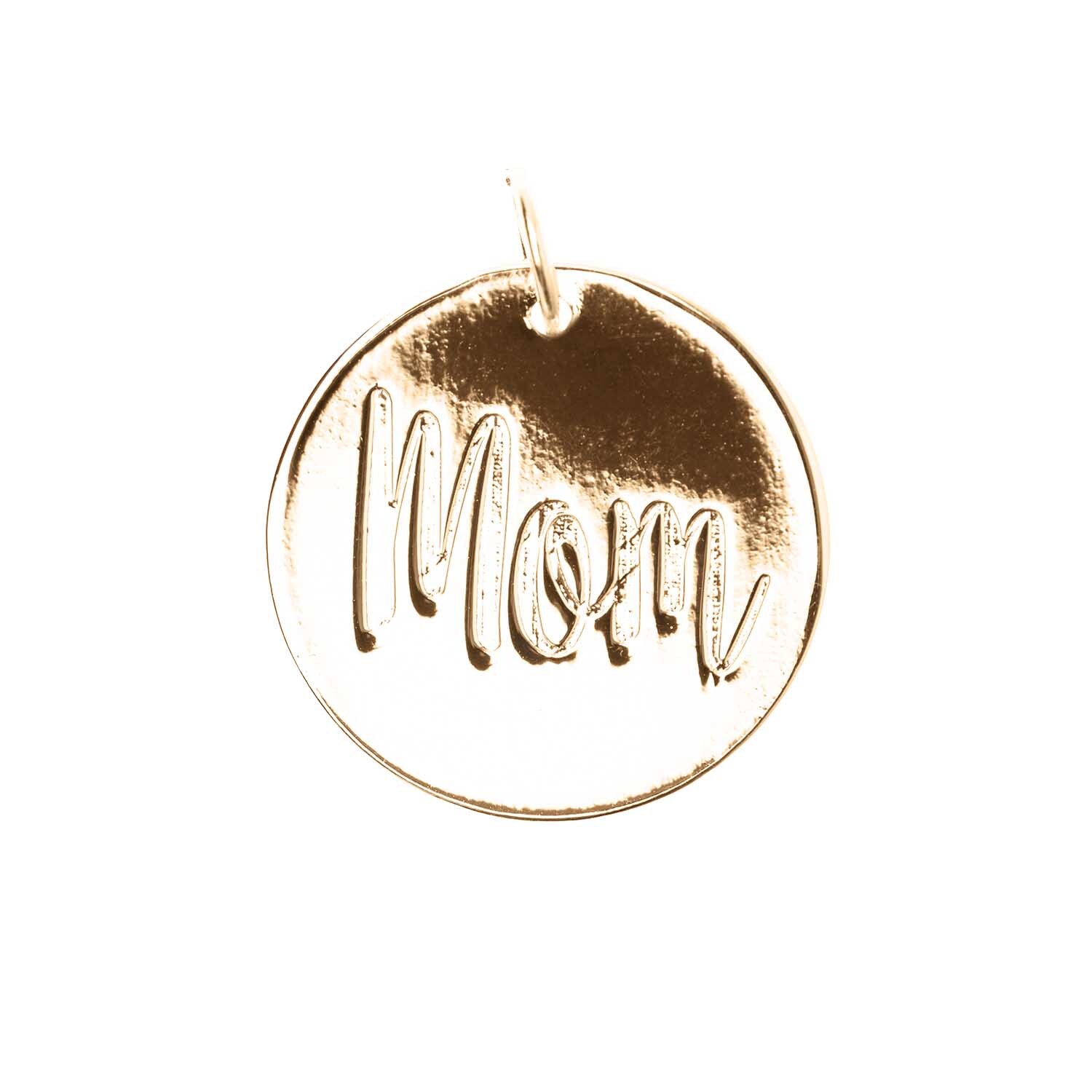 Mix it Up - Jewellery Anhänger Scheibe Mom gold Ø17mm von Rico Design