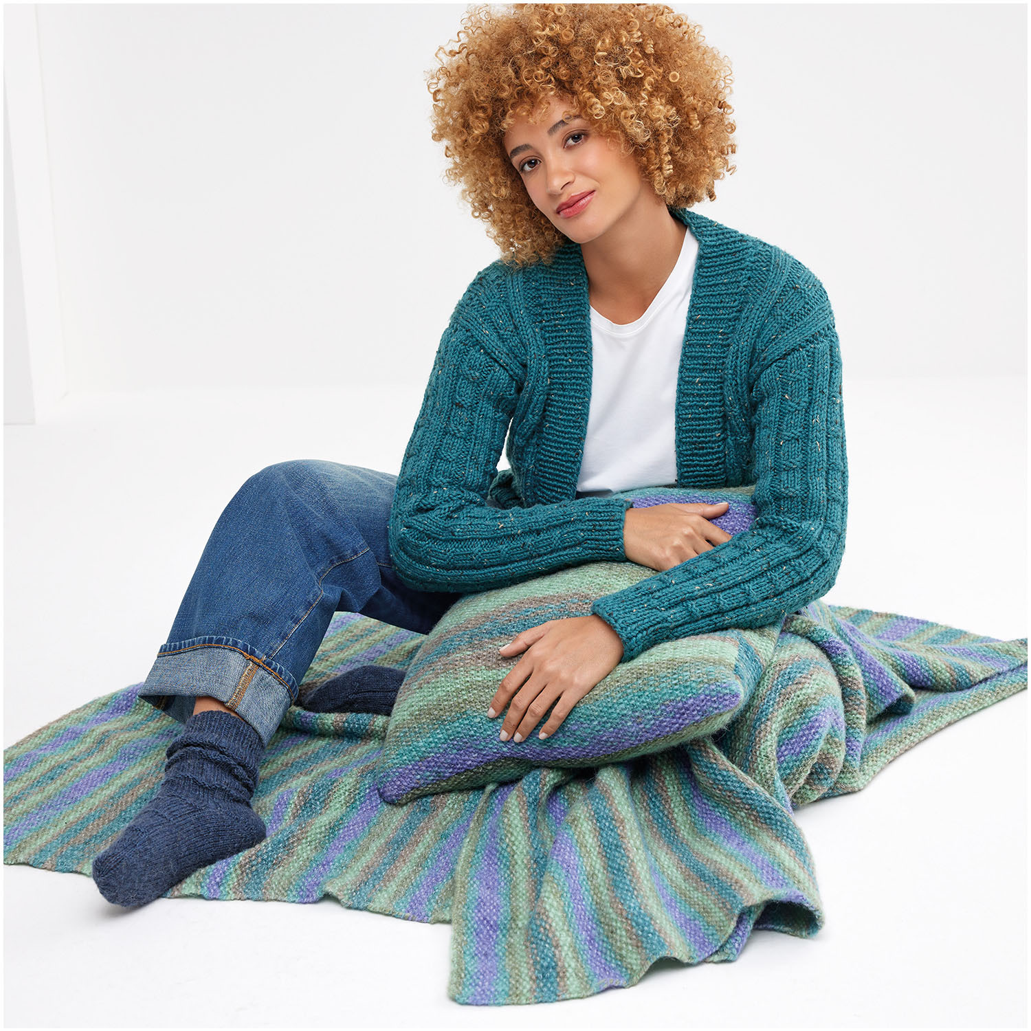 Strickset Kissen Modell 16 aus Die Neue Masche Nr. 8 von idee. Creativmarkt