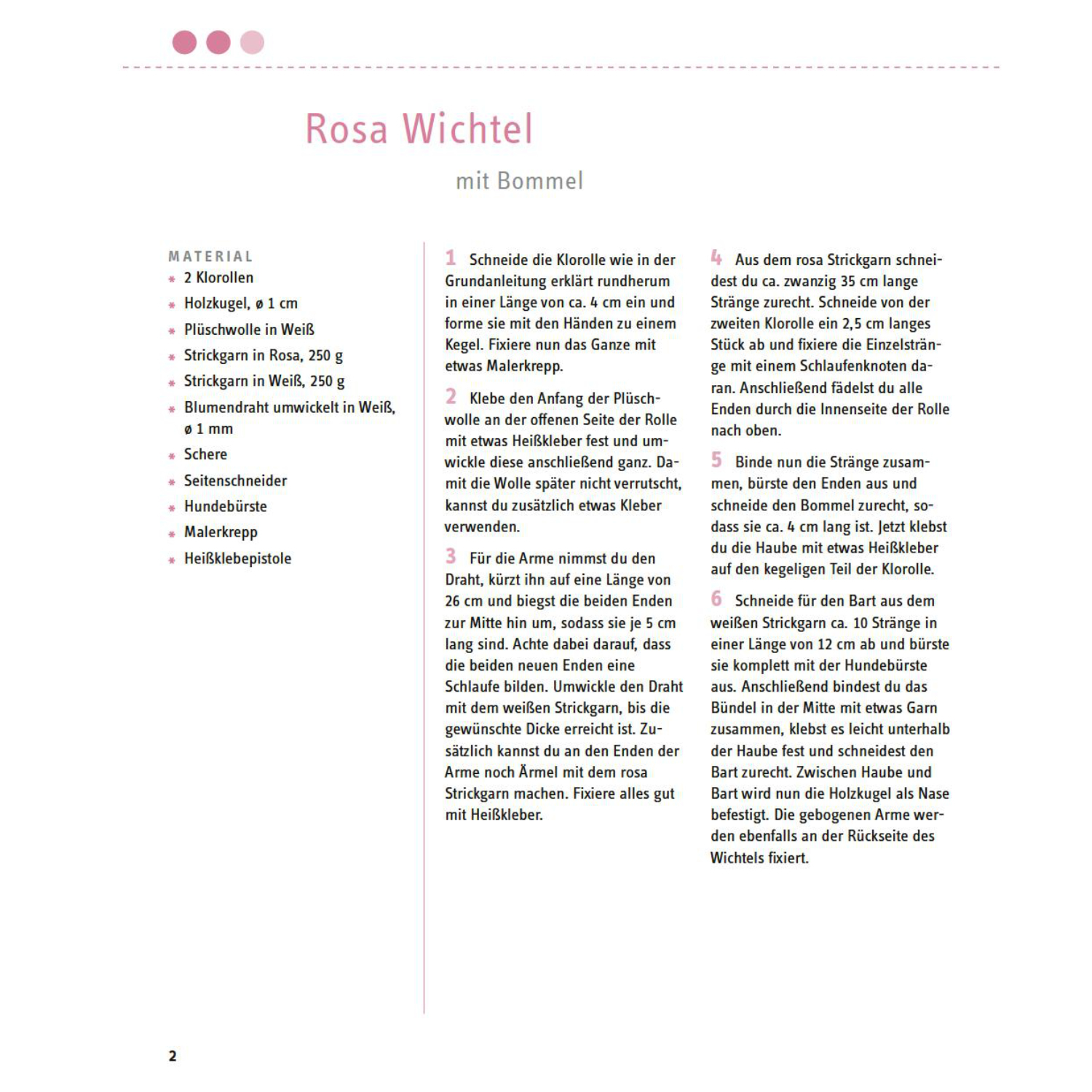 Weihnachtswichtel - Aus Wolle und Klorolle schnell gemacht von frechverlag