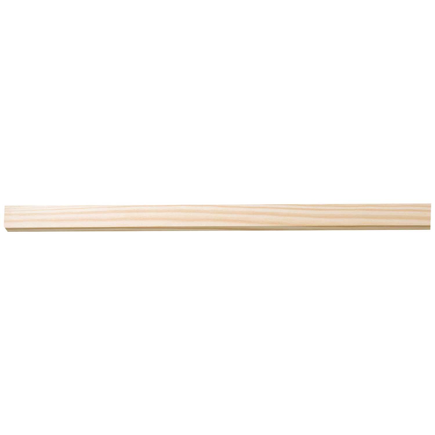 Kiefernleiste 50cm quadratisch von Rico Design, naturbelassen, ideal für kreative Projekte.