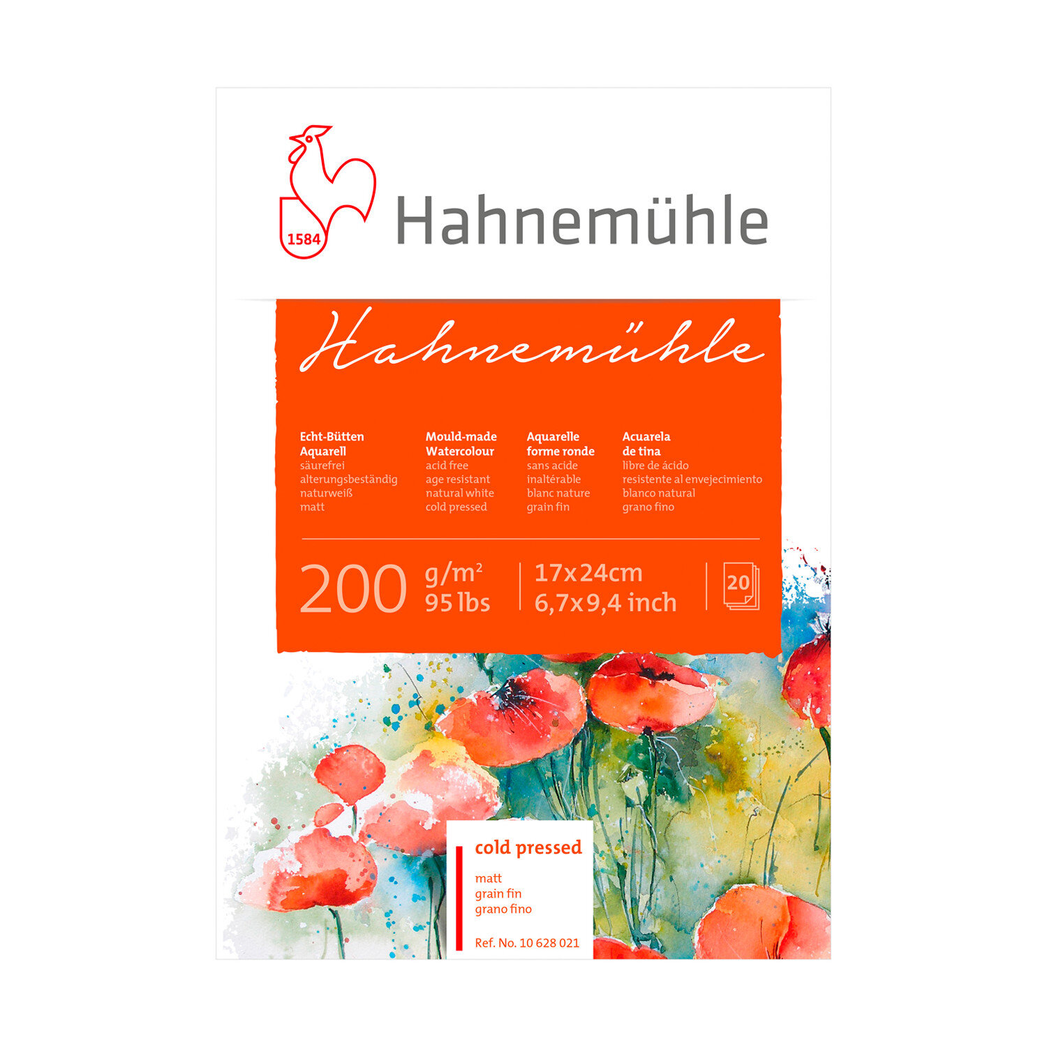 Aquarellblock matt 200g/m² 20 Blatt von Hahnemühle FineArt 