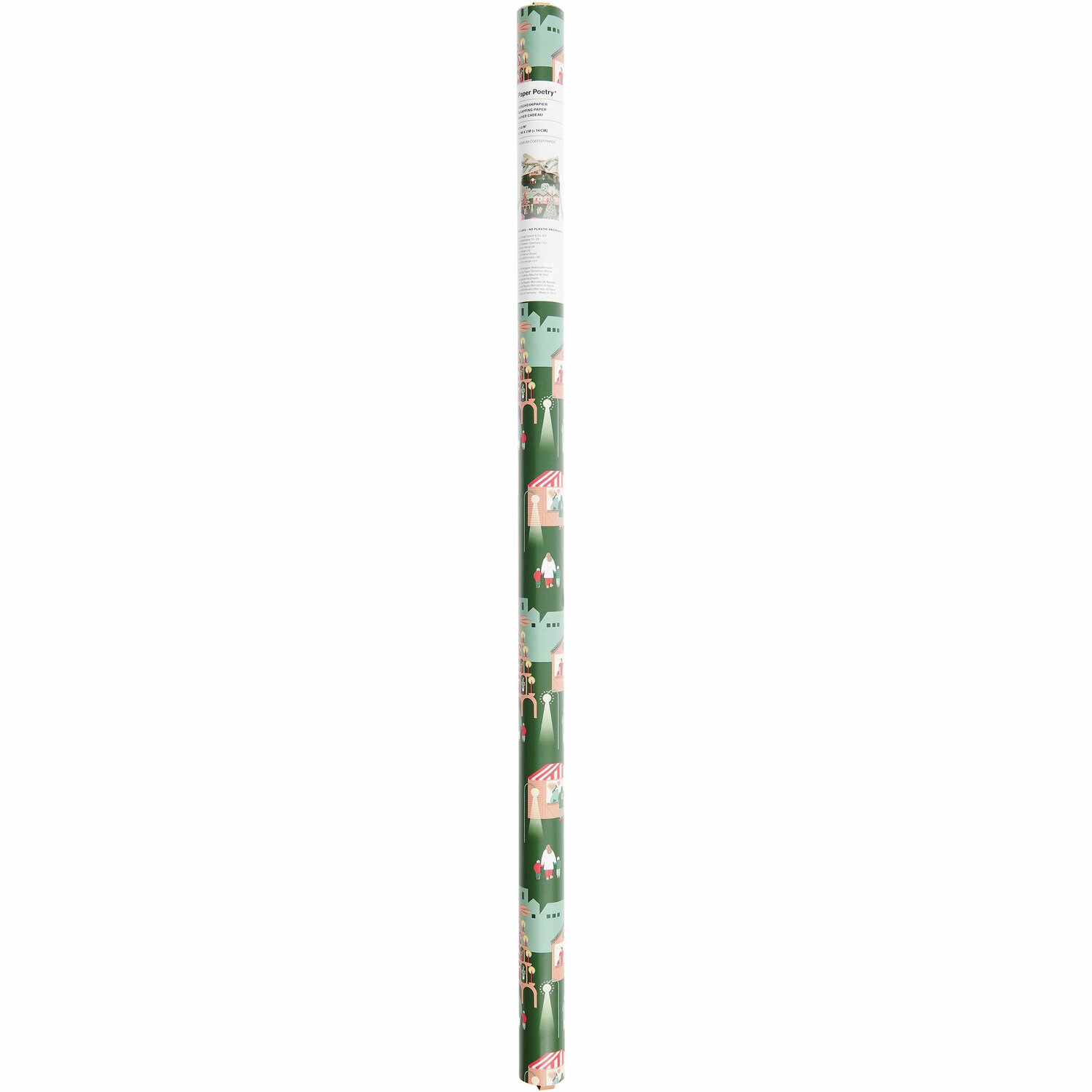 Paper Poetry Geschenkpapier Weihnachtsmarkt 200x70cm 80g/m² von Rico Design