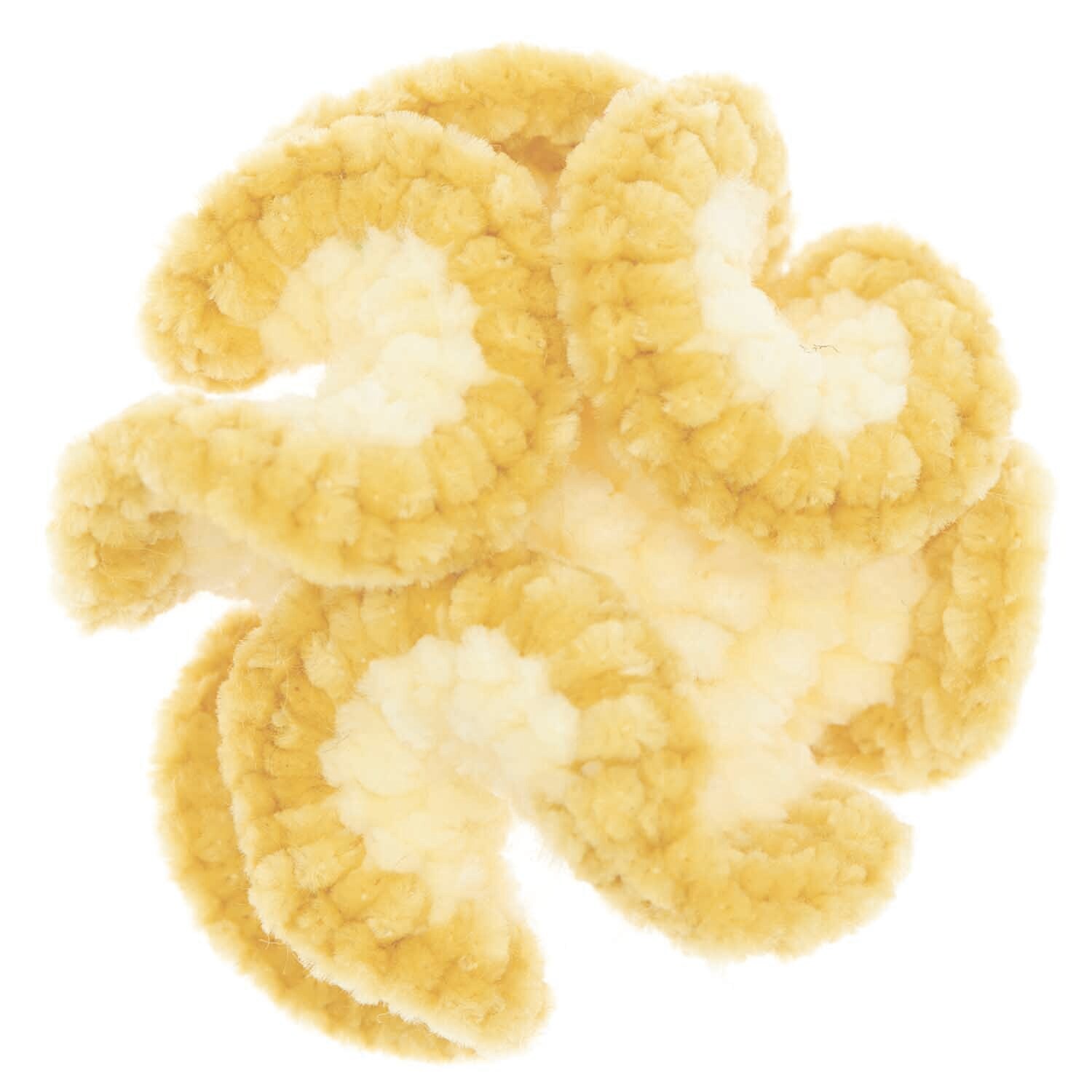 Ricorumi Nilli Nilli: Flauschiges gelbes Garn von Rico Design, ideal für kreative Häkelprojekte.