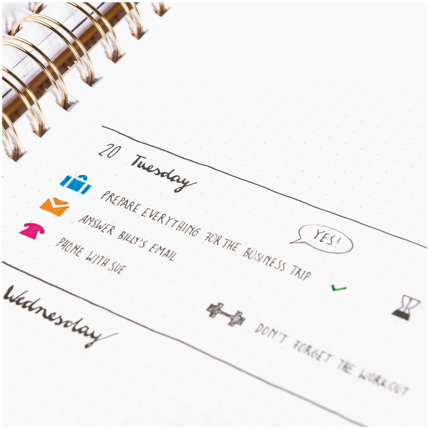 Paper Poetry Bullet Diary Schablone Office 7x12cm zeigt eine transparente Schablone mit Büro-Symbolen auf einem Notizbuch. Ideal für kreative Planer.
