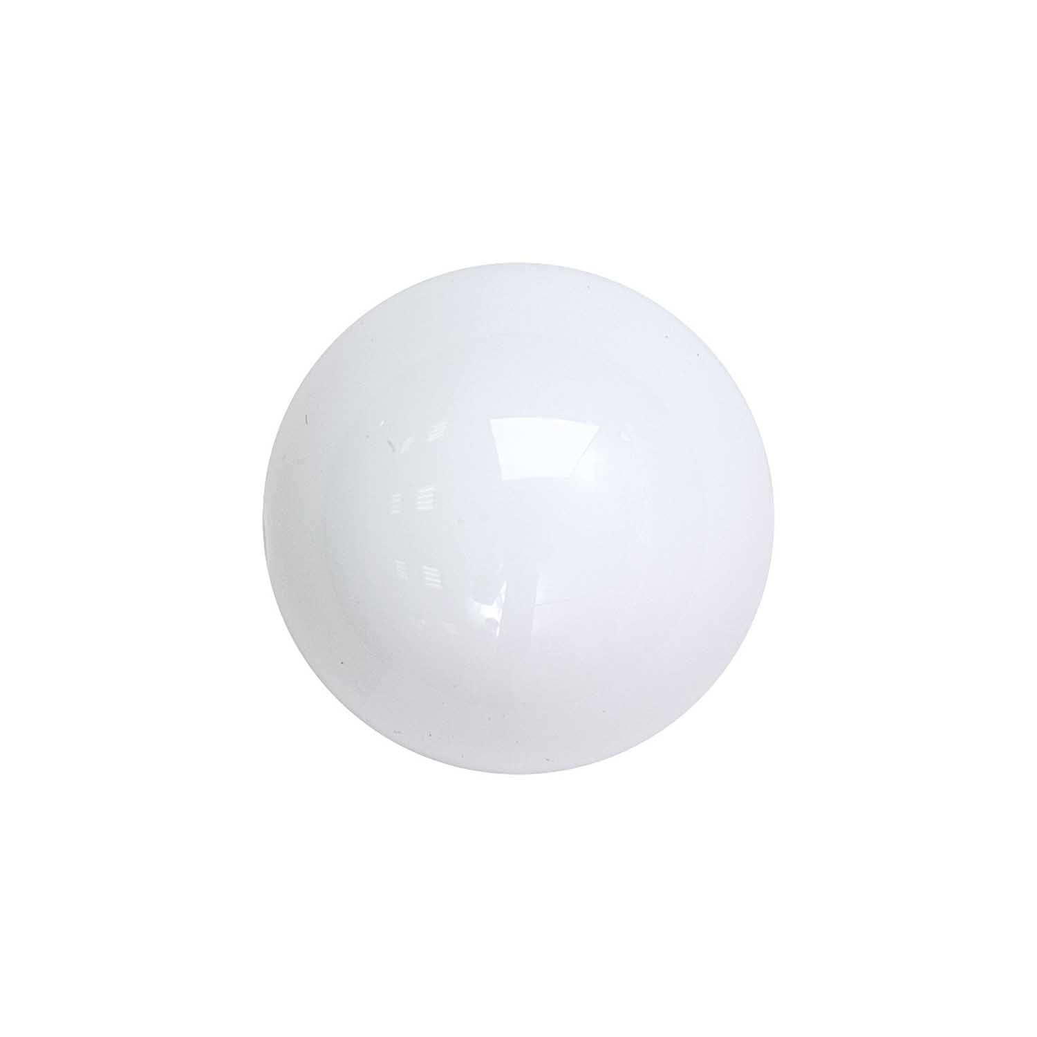 Acrylkugel weiß 17mm von Rico Design, zeigt eine glatte, runde Oberfläche in schlichtem Design.