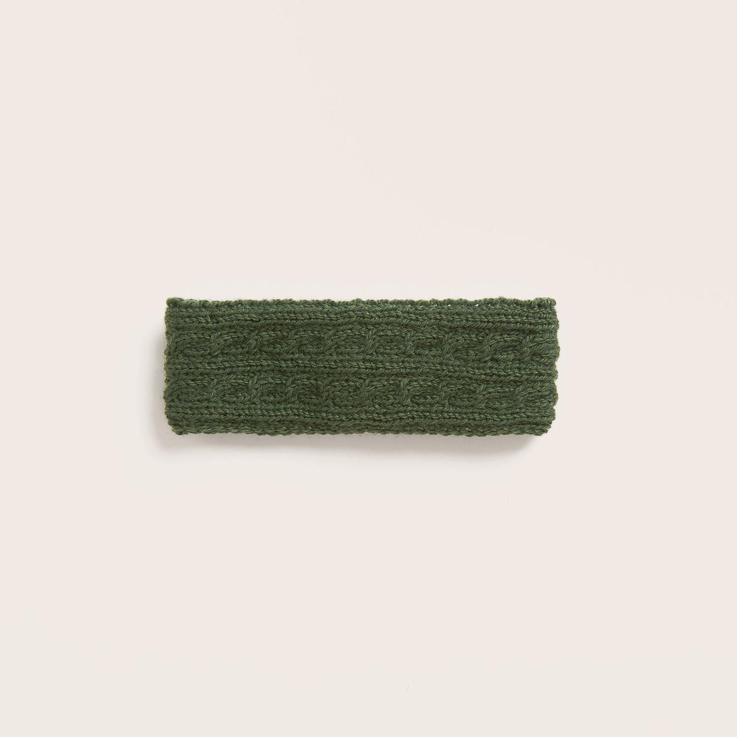 Strickset Stirnband Modell 25 aus Trachtenbuch I mog di in Oliv, gestrickt mit Essentials Merino Plus dk von Rico Design, 50g 125m.