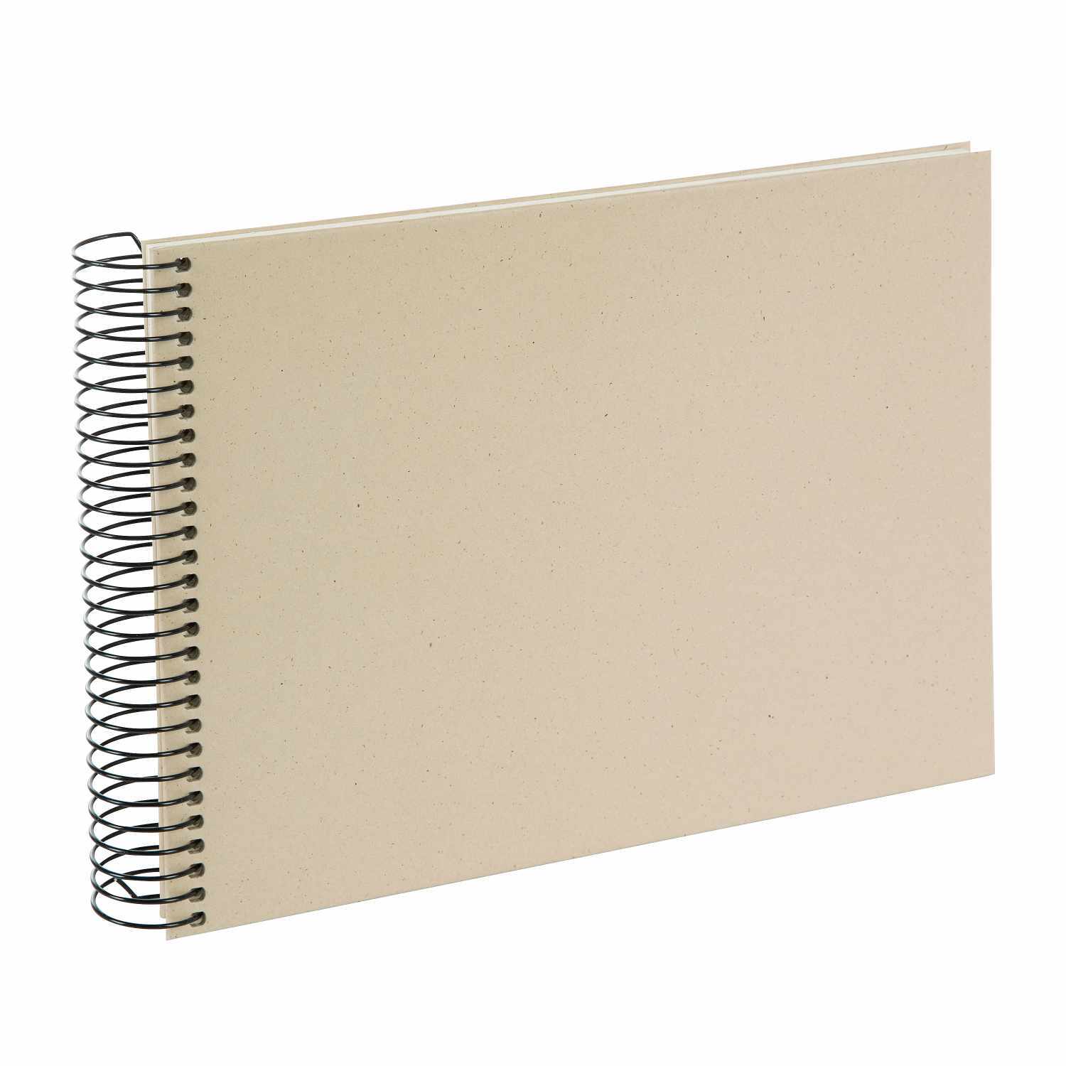 Spiralalbum 24x17cm naturLiebe mit 40 weißen Seiten, braun, von goldbuch. Ideal für Erinnerungen.
